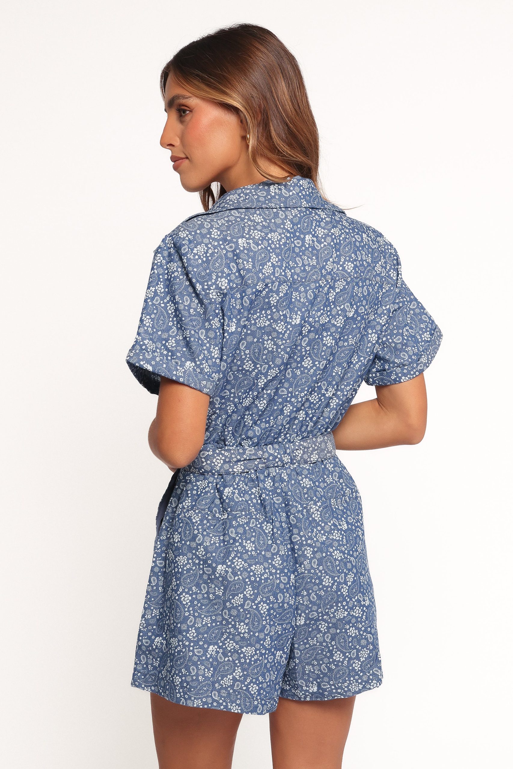 Adela Romper - Chambray - Image 4