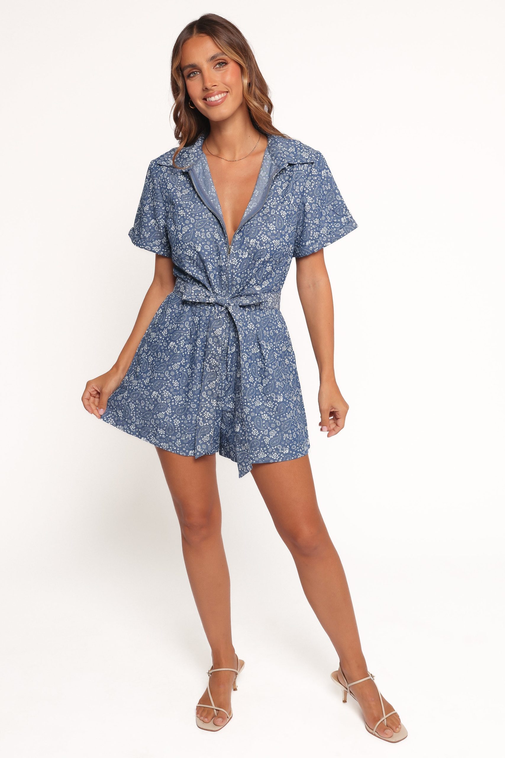 Adela Romper - Chambray - Image 5