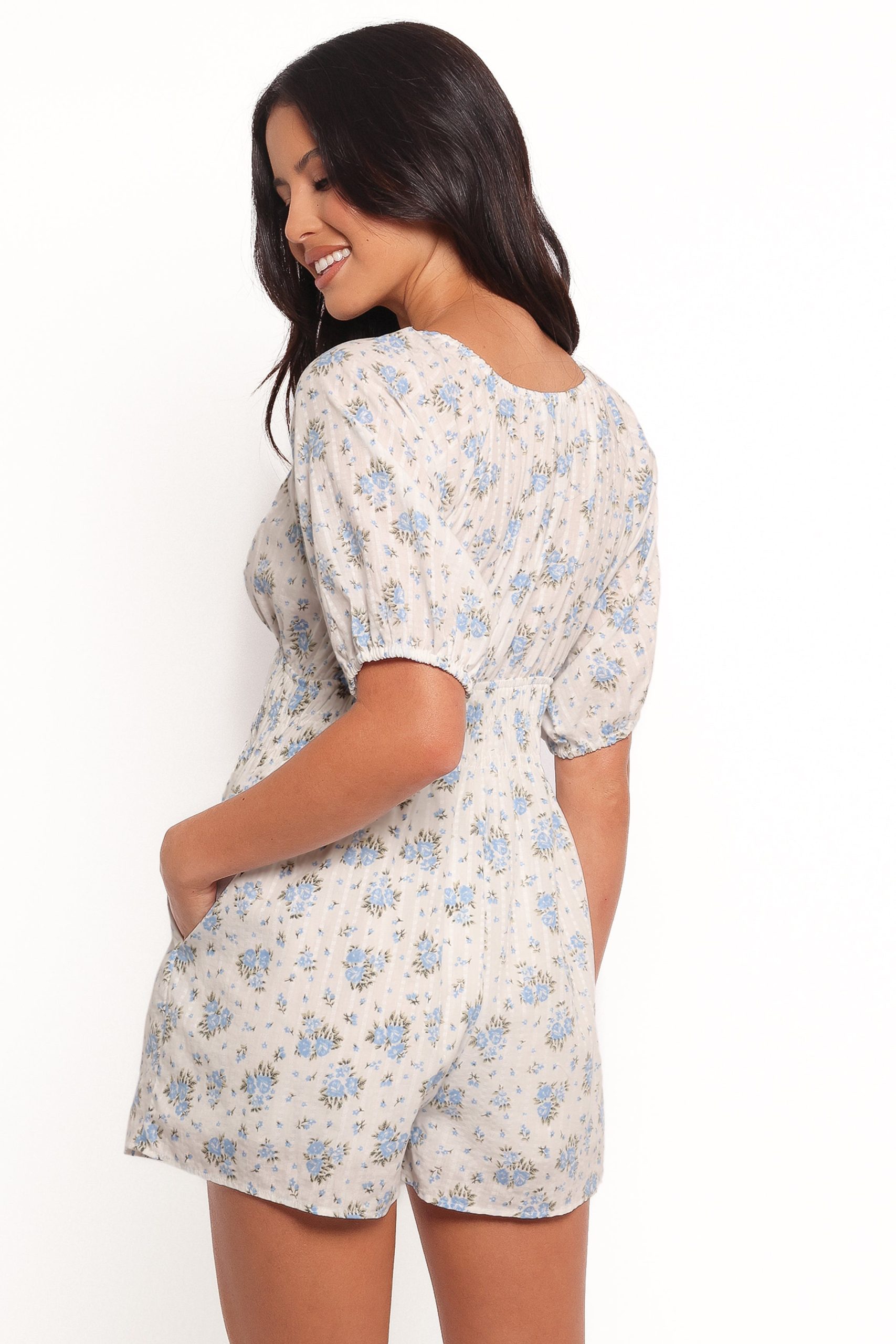Ashio Romper - Blue Floral - Image 4