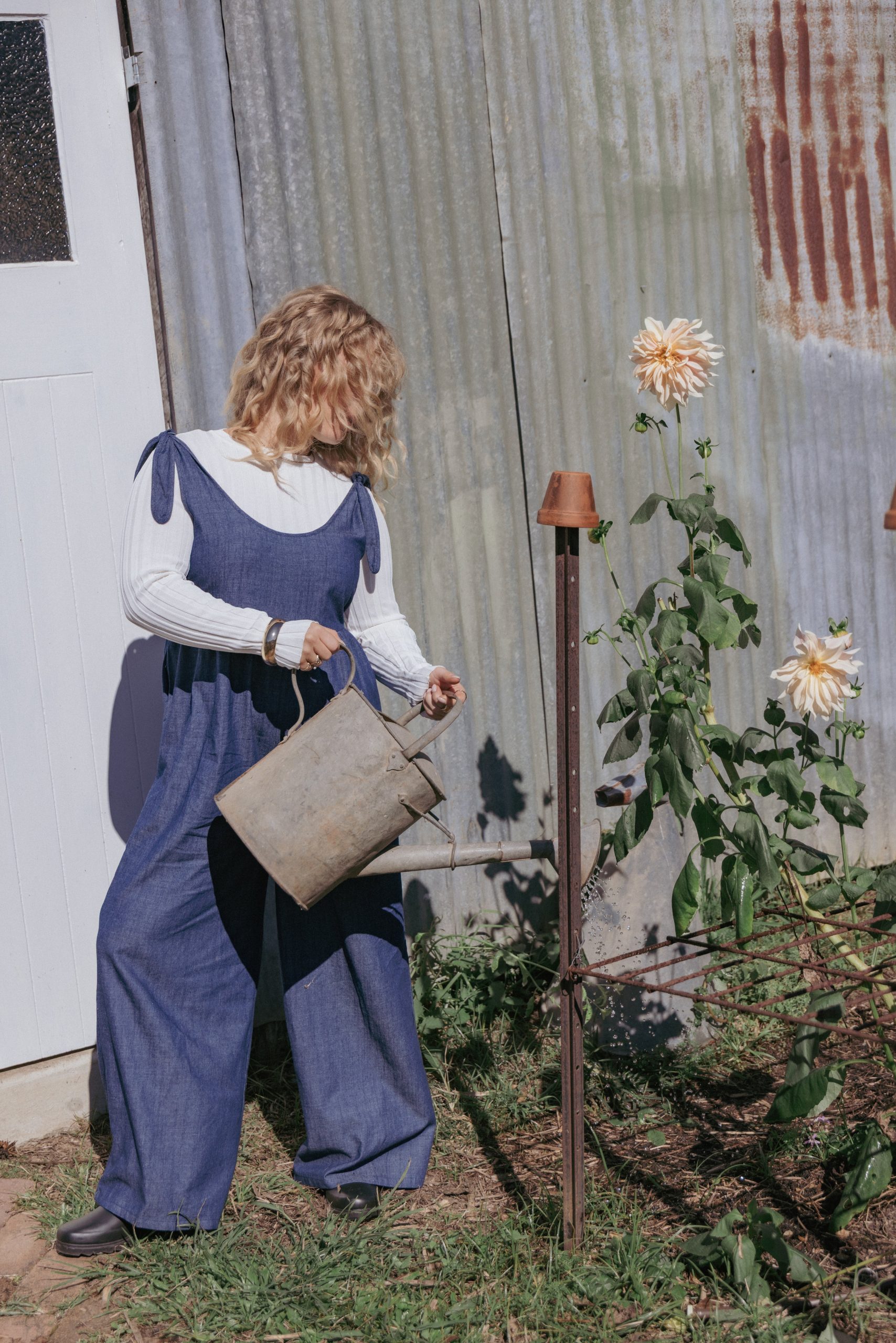 Ayla Chambray Jumpsuit - Denim - Image 7