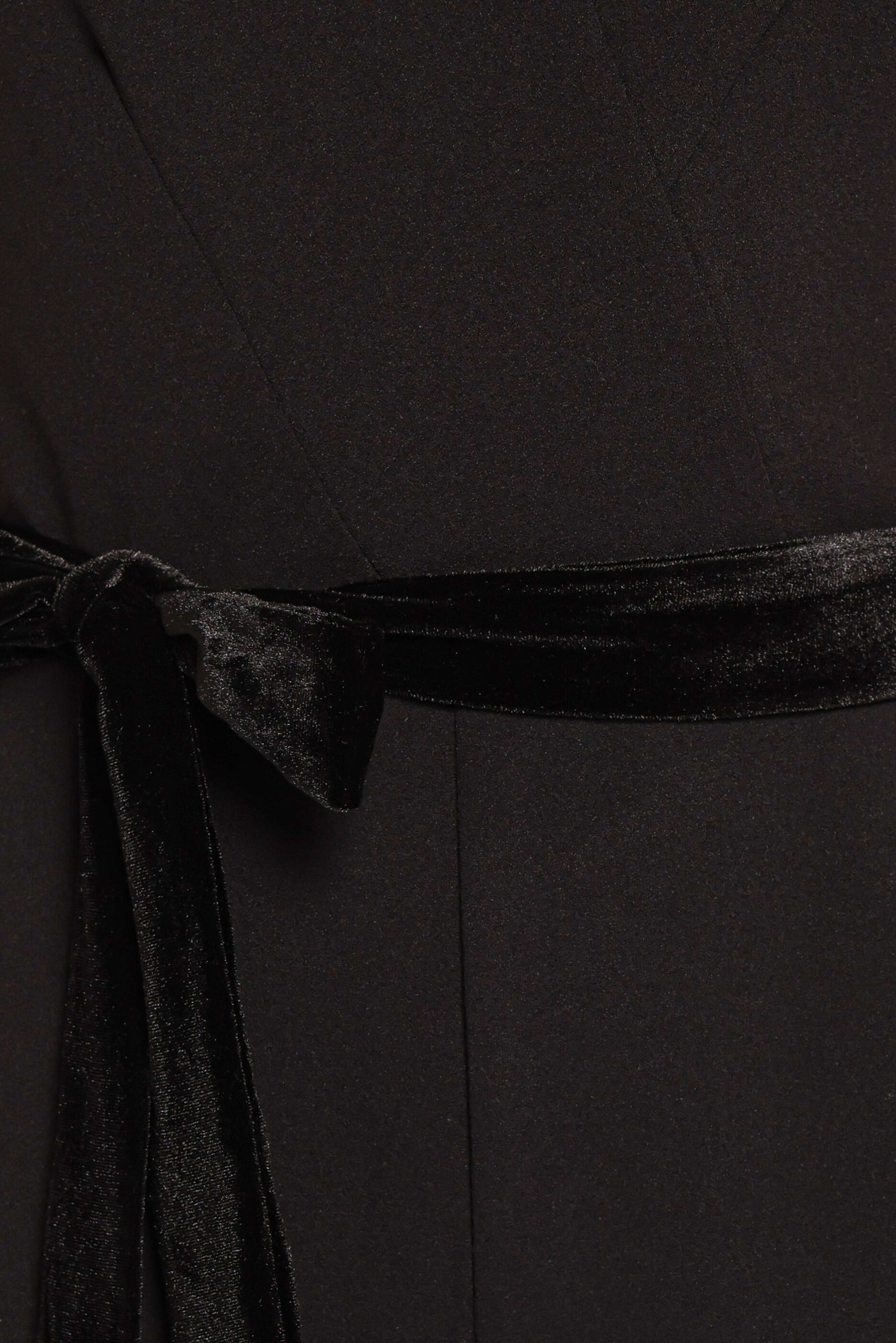 Cameron Strapless Jumpsuit - Black - Image 5