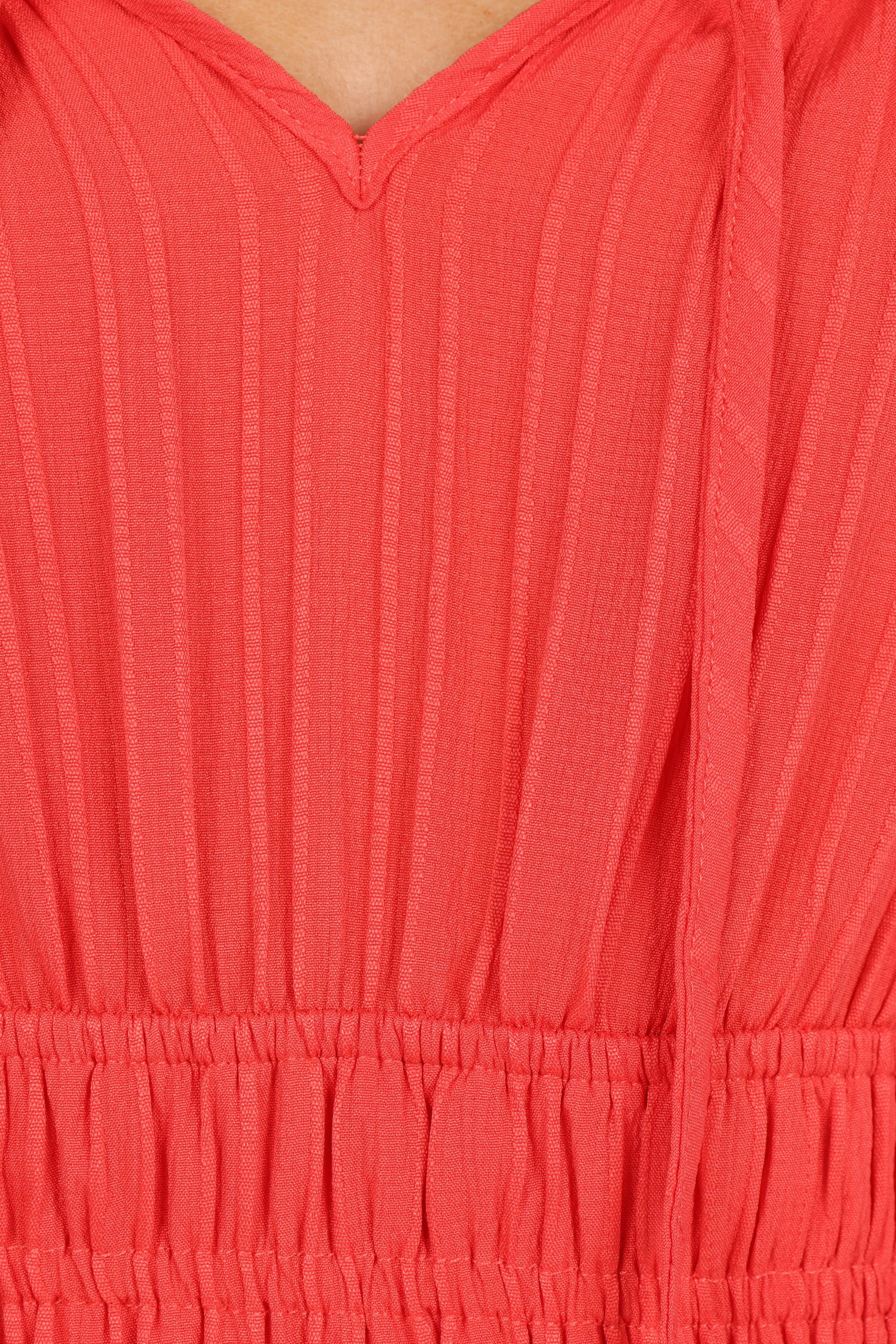 Camry Jumpsuit - Coral Red - Image 6