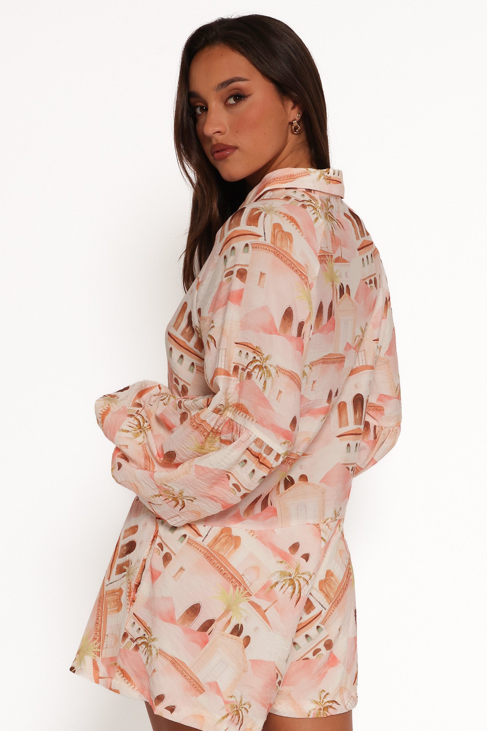 Cowper Romper - Tan Print - Image 6