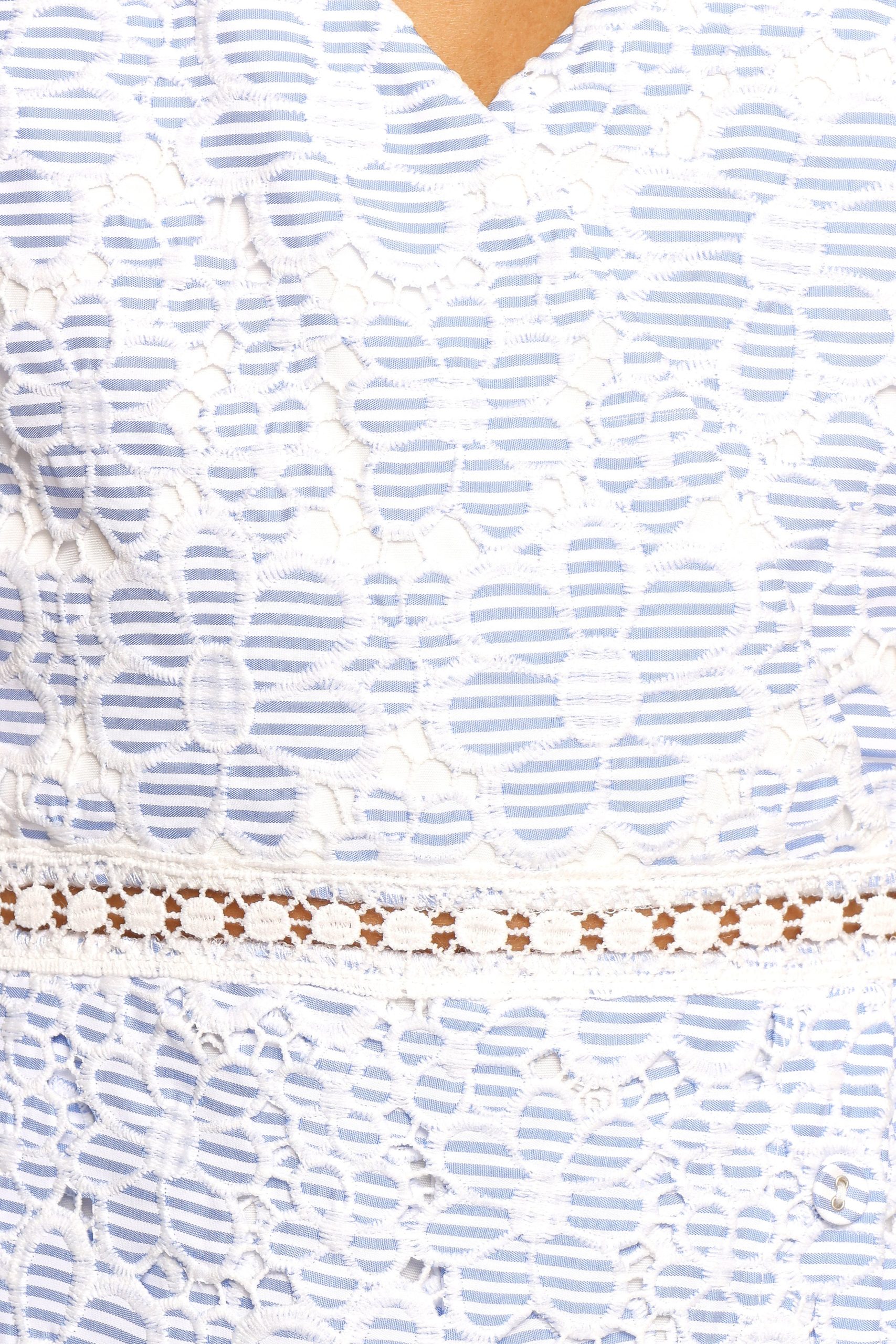Dasha Romper - Blue White - Image 6