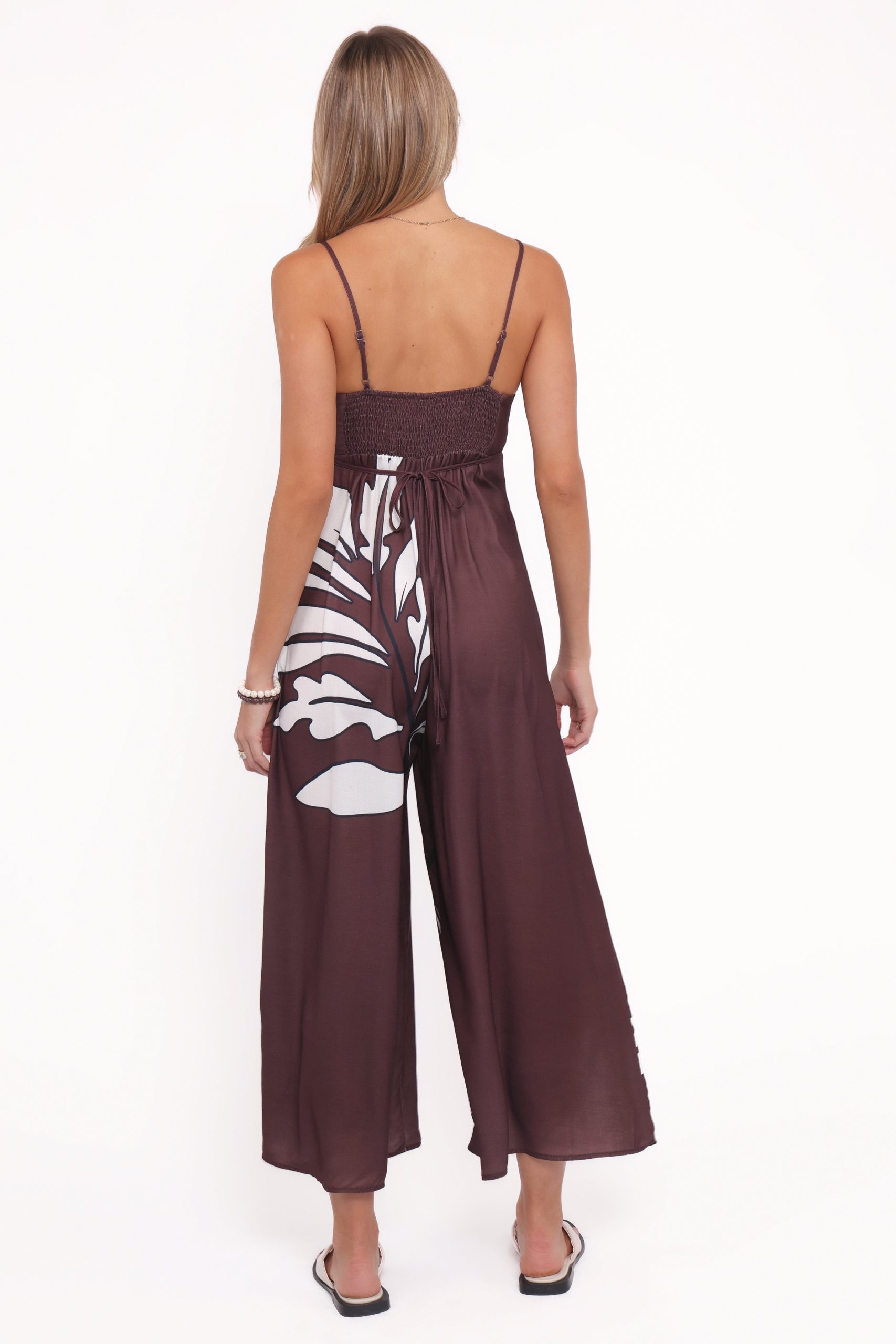 Delfina Jumpsuit - Brown Palm - Image 4