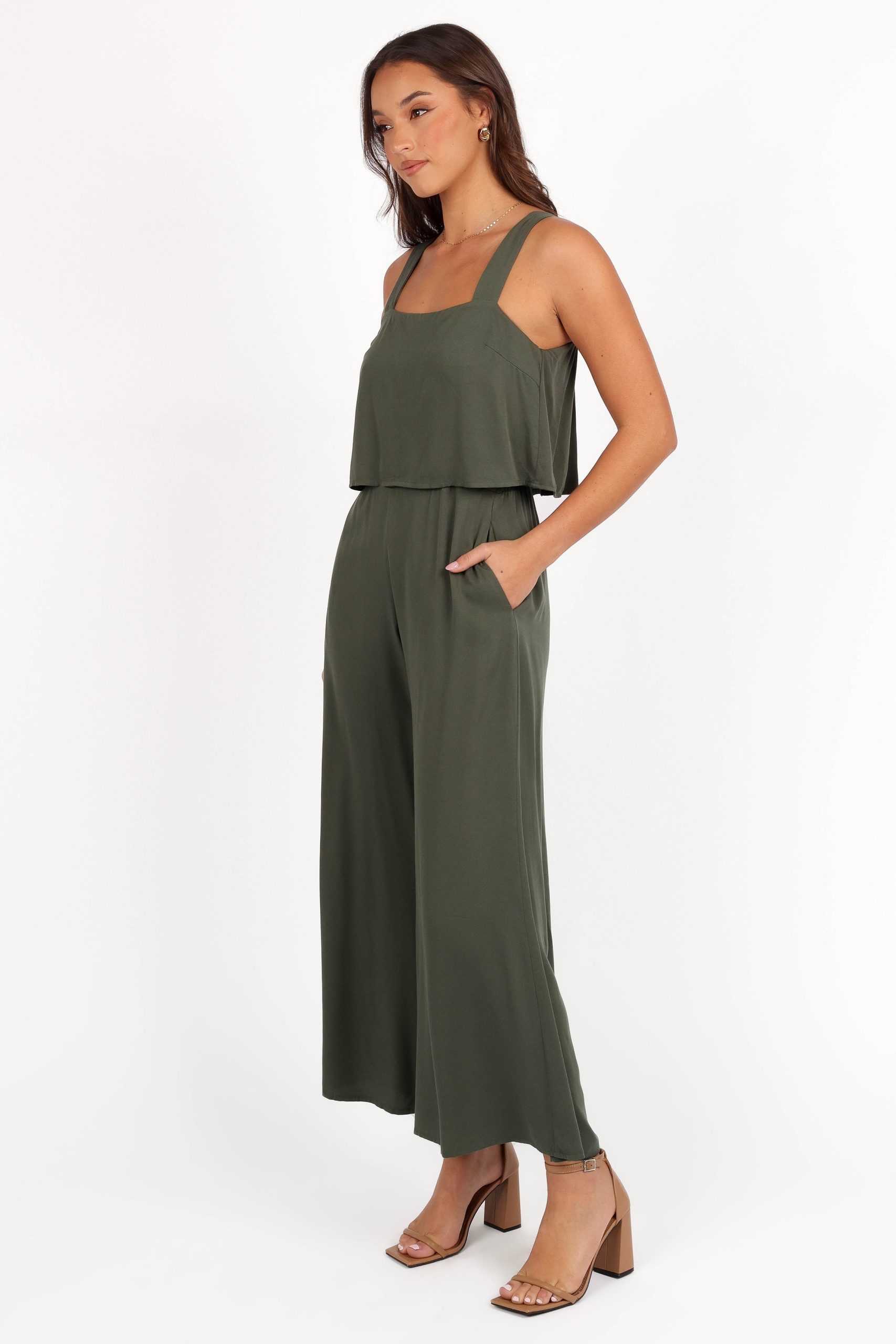 Delia Jumpsuit - Khaki - Image 3
