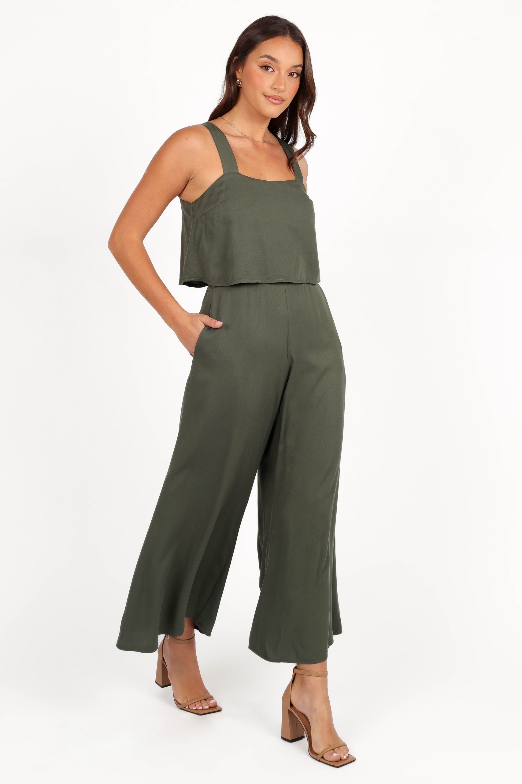 Delia Jumpsuit - Khaki - Image 5
