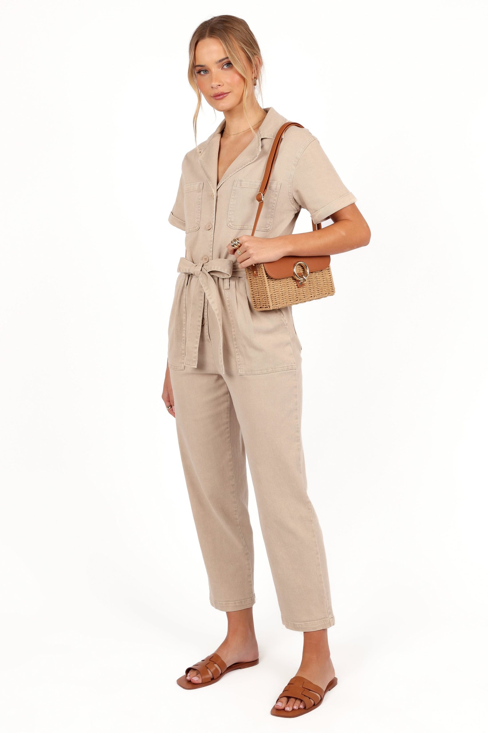 Eleni Jumpsuit - Khaki - Image 2