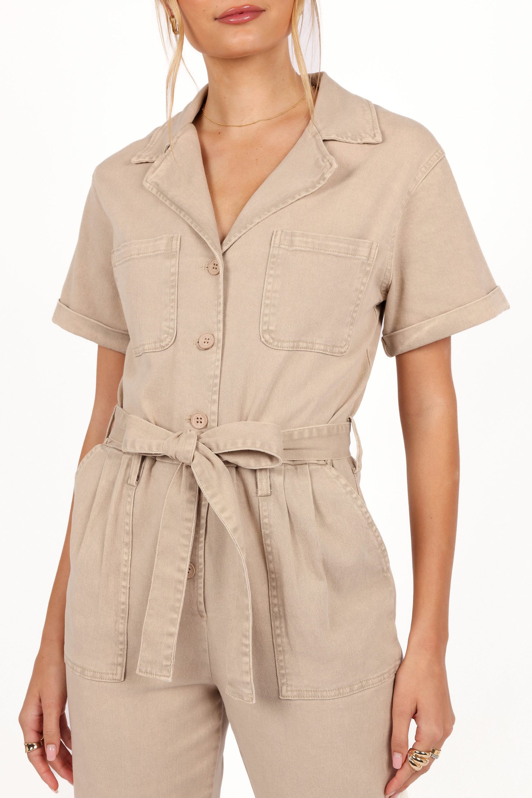 Eleni Jumpsuit - Khaki - Image 3