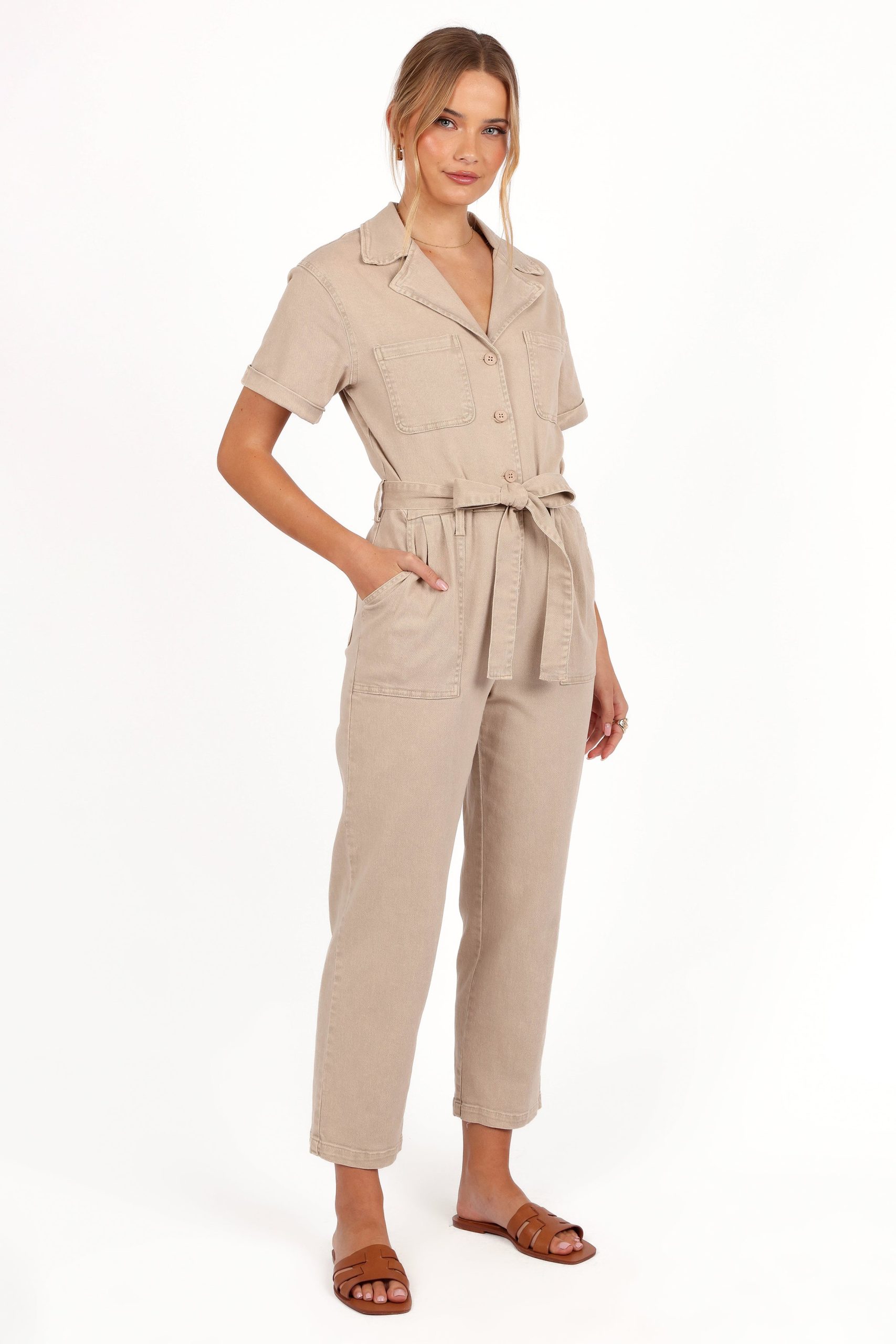 Eleni Jumpsuit - Khaki - Image 6