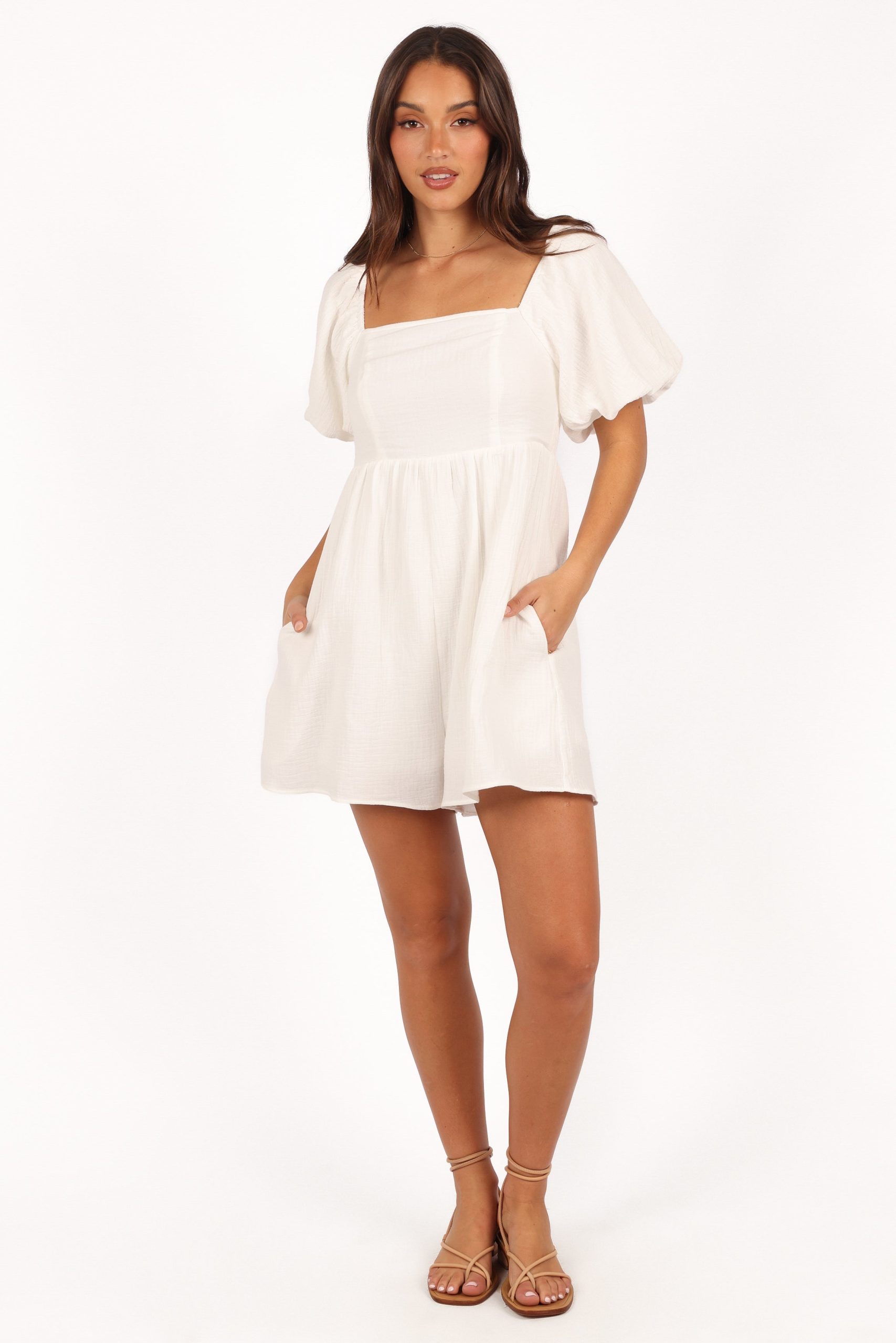 Elise Romper - White - Image 2