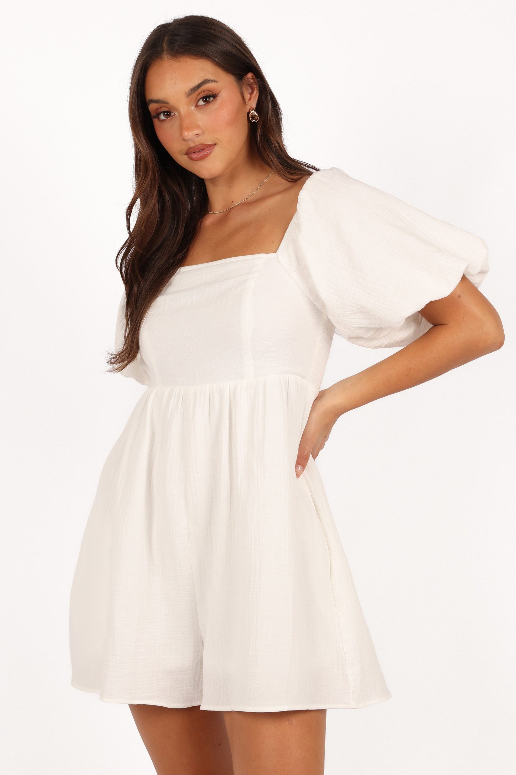 Elise Romper - White - Image 3
