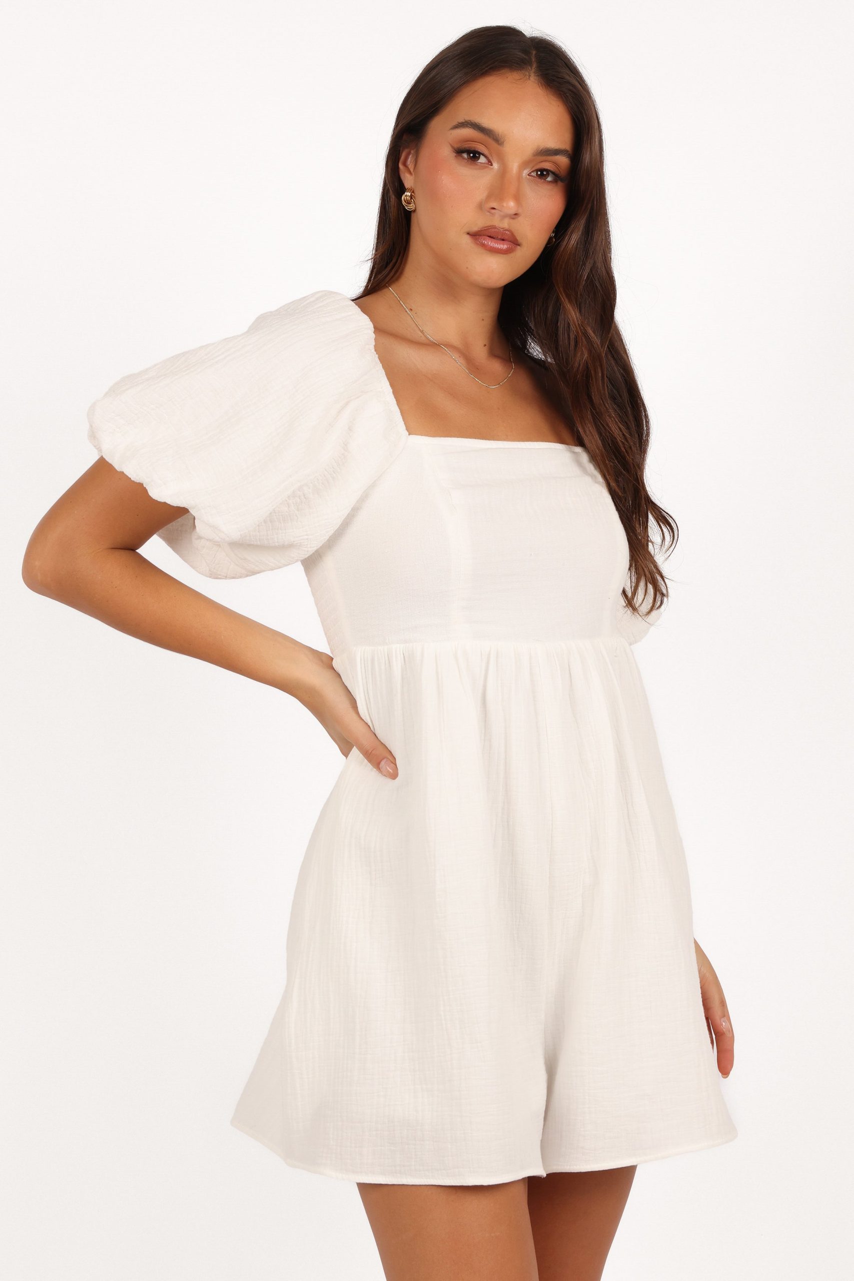 Elise Romper - White - Image 5