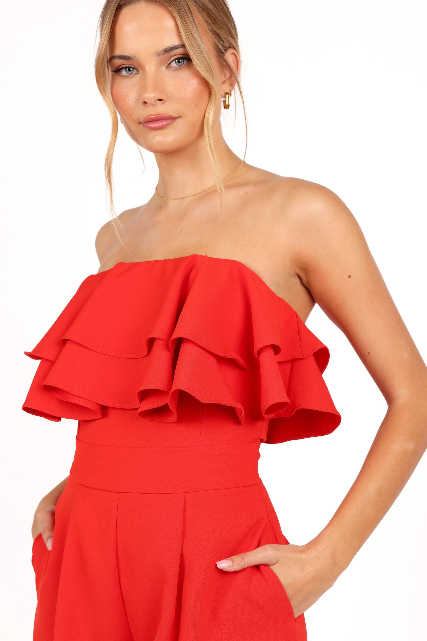 Elliott Romper - Red - Image 6