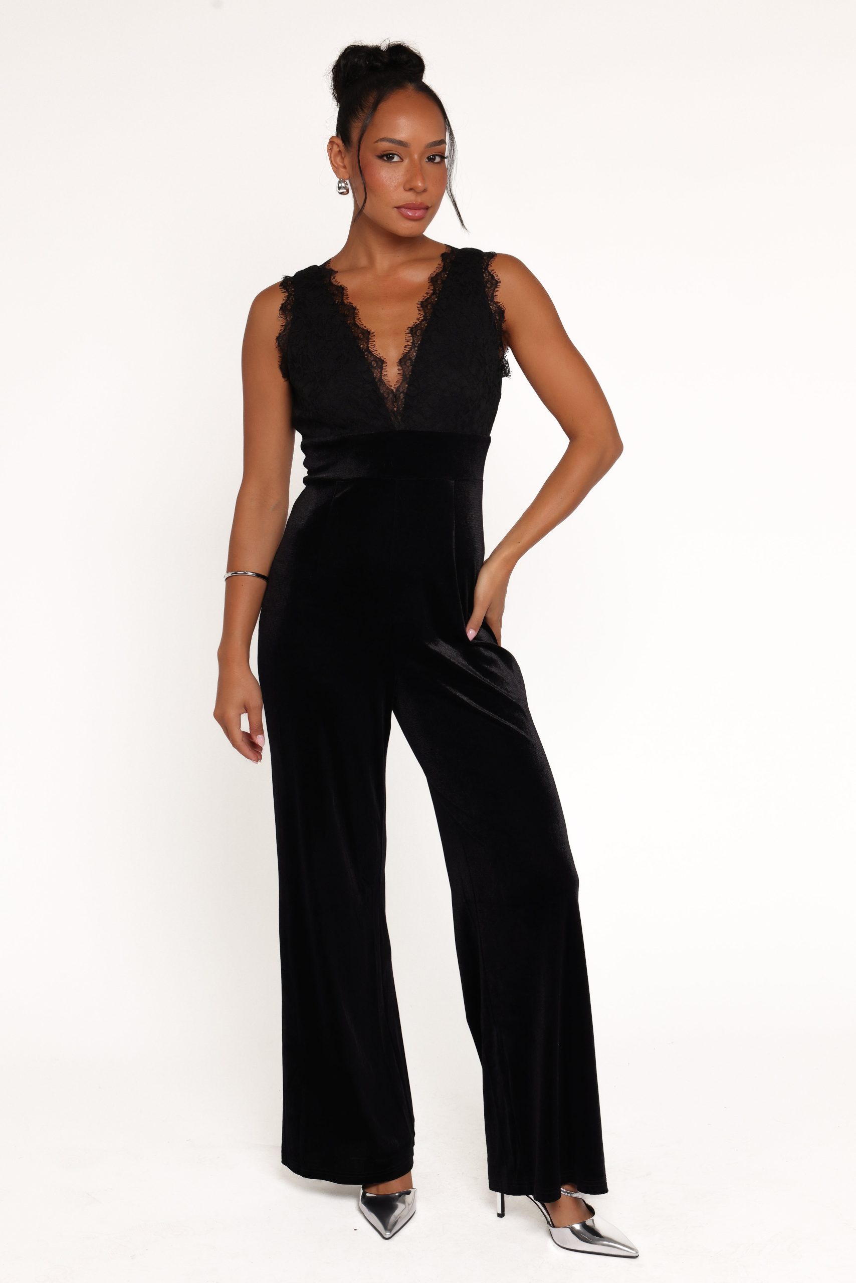 Eloise Jumpsuit - Black Velvet - Image 2