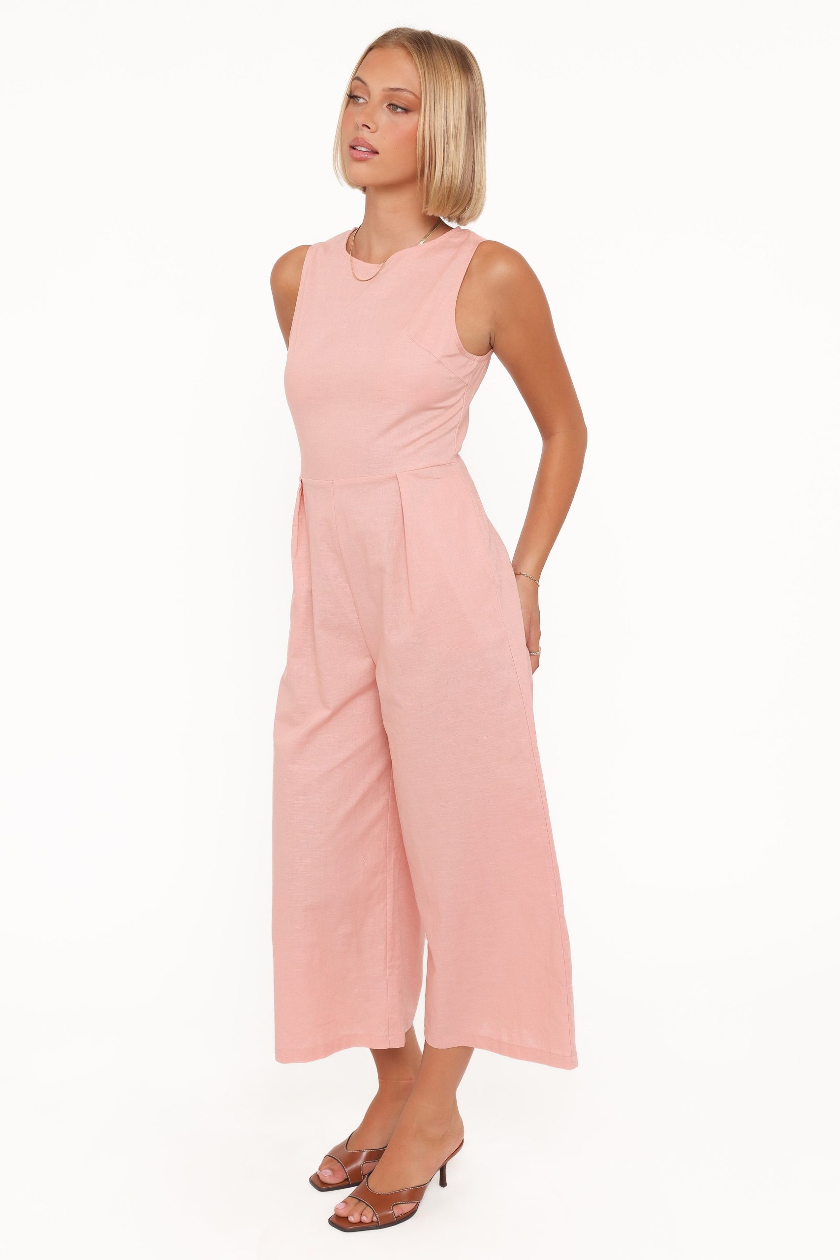 Ester Jumpsuit - Pale Pink - Image 3