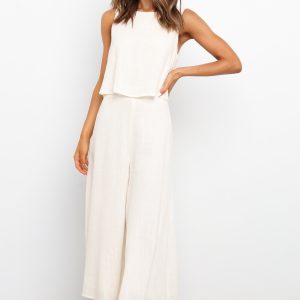 Femme Jumpsuit - White