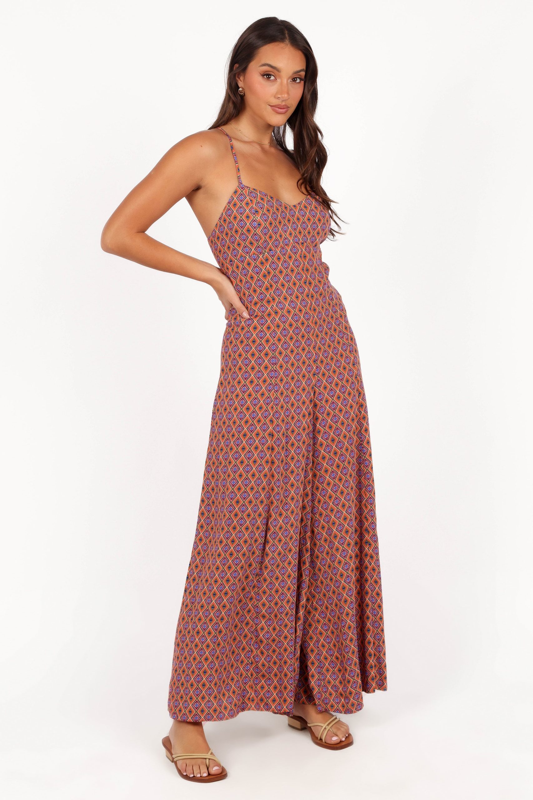 Harlee Wide Leg Jumpsuit - Orange - Image 5