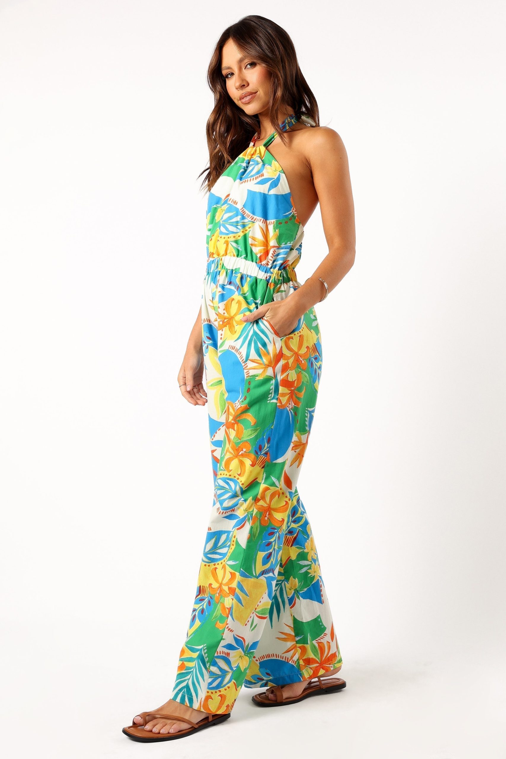 Harriet Halter Jumpsuit - Malta Print - Image 3