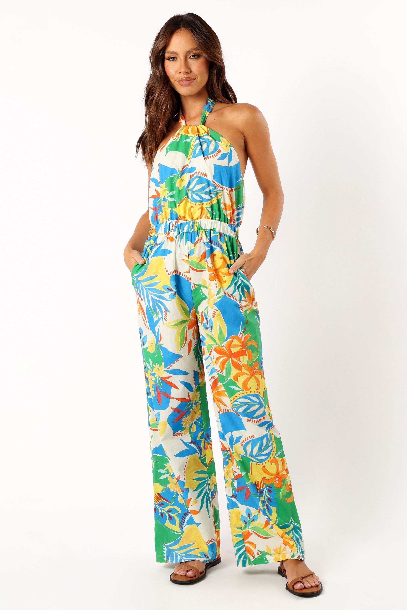 Harriet Halter Jumpsuit - Malta Print - Image 4
