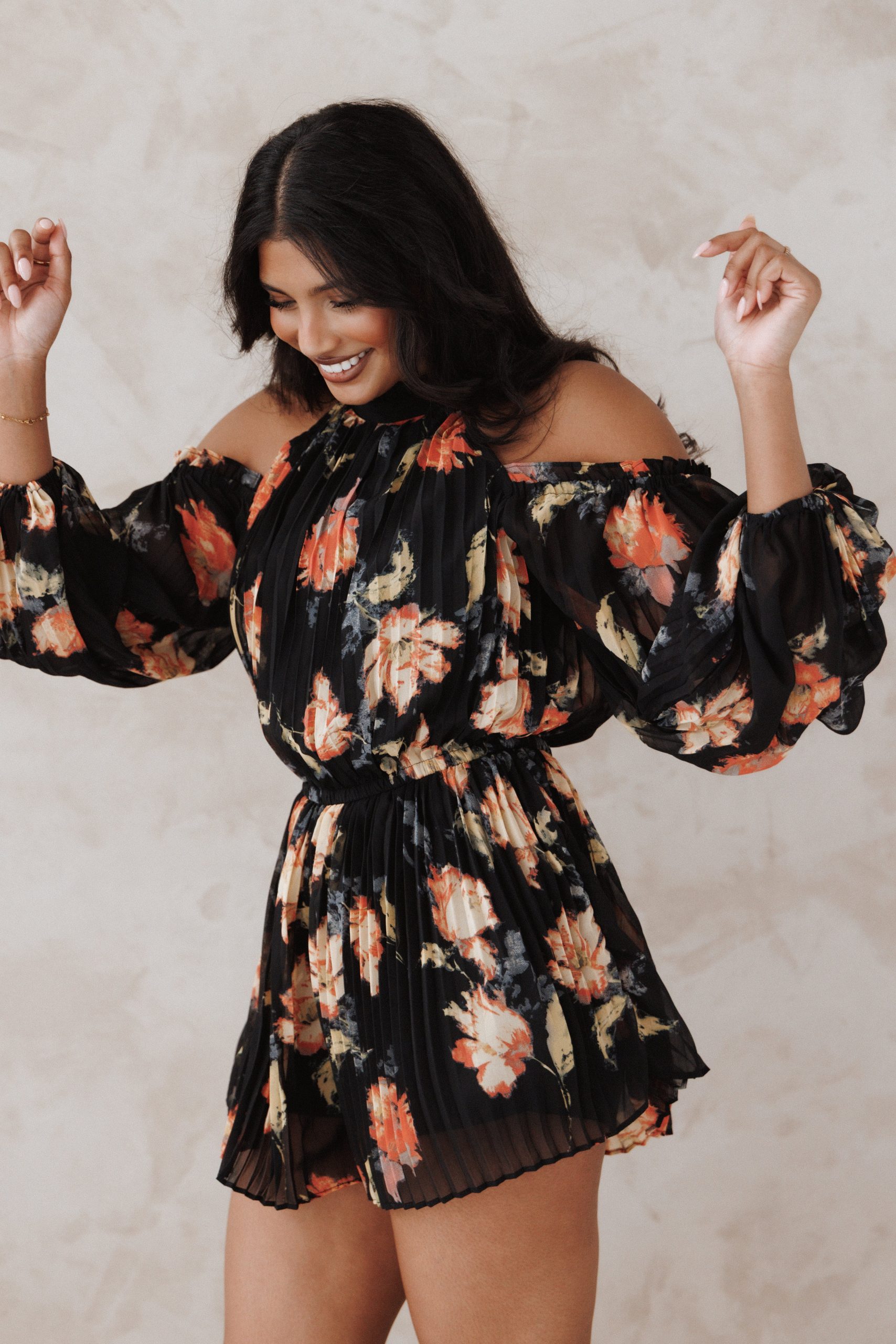 Hillary Romper - Black Floral - Image 8
