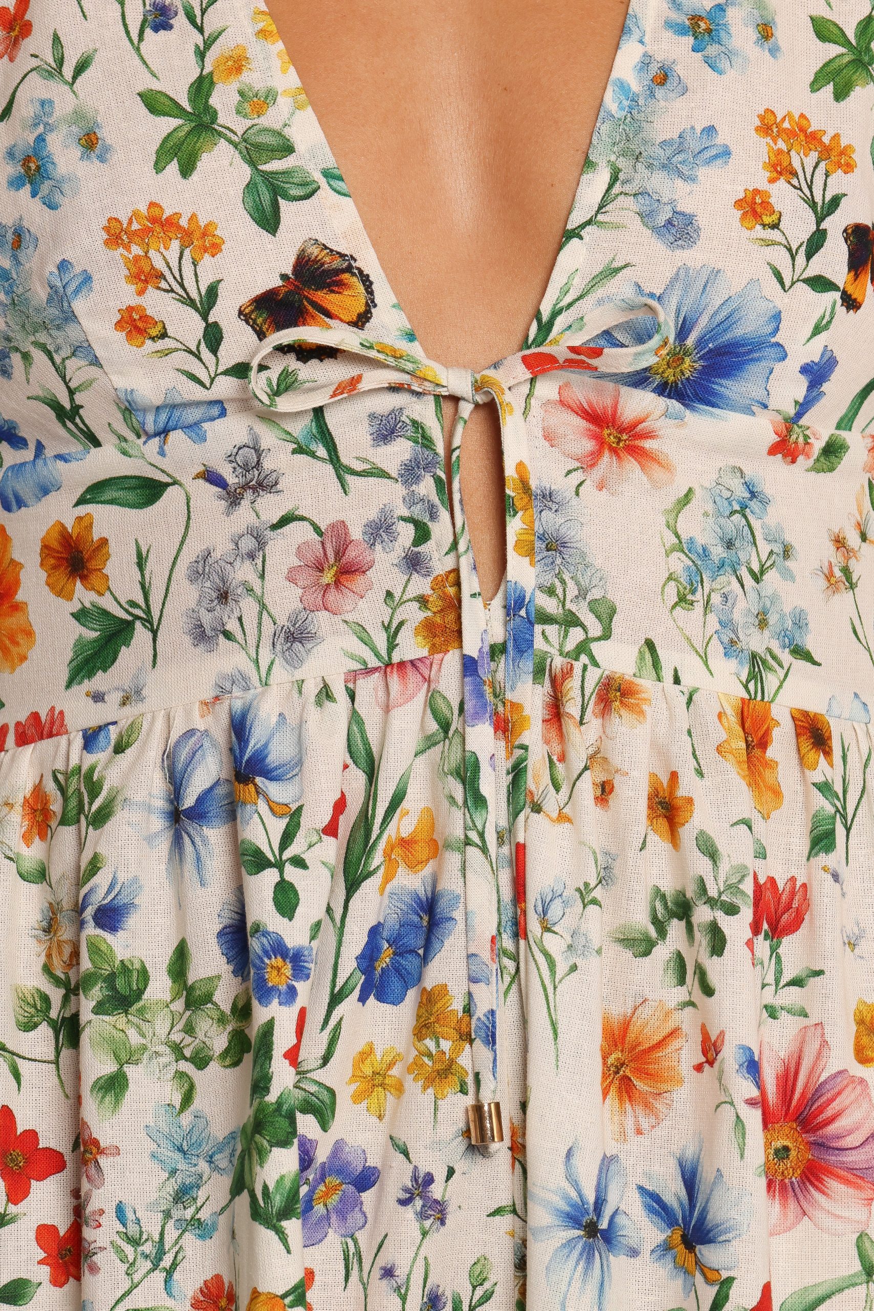 Irisa Long Sleeve Romper - Garden Floral - Image 6