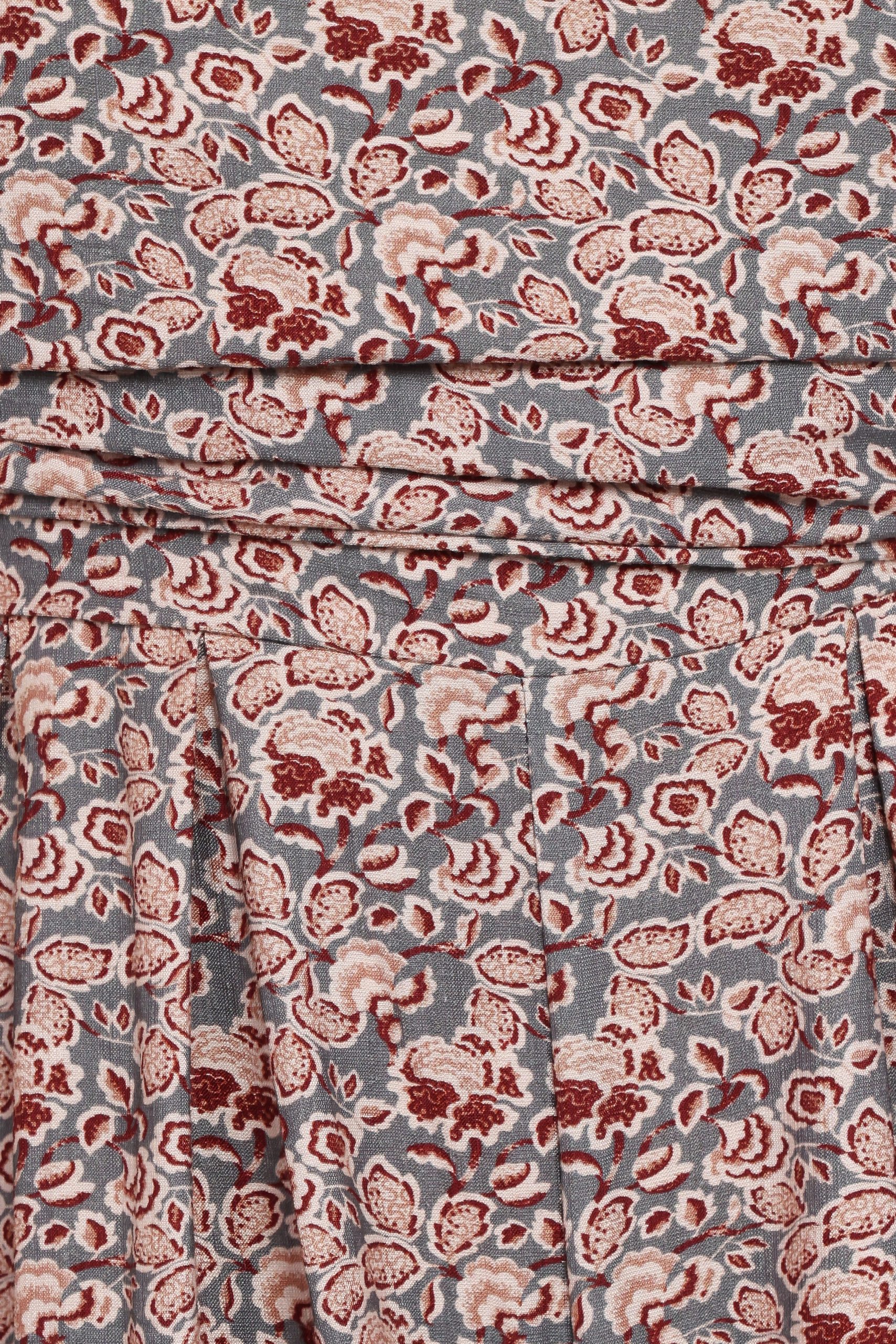 Jayda Puff Sleeve Jumpsuit - Grey Floral - Image 7