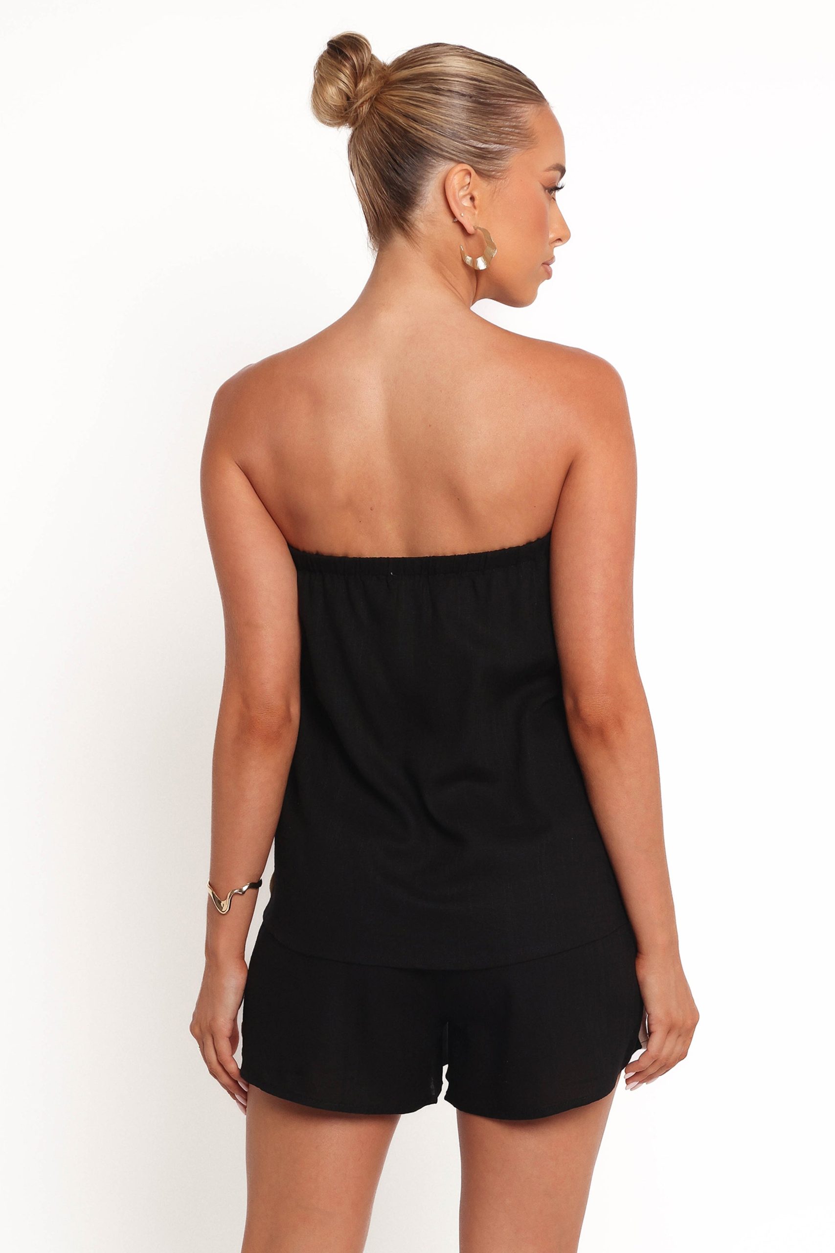 Kristia Strapless Romper - Black - Image 2