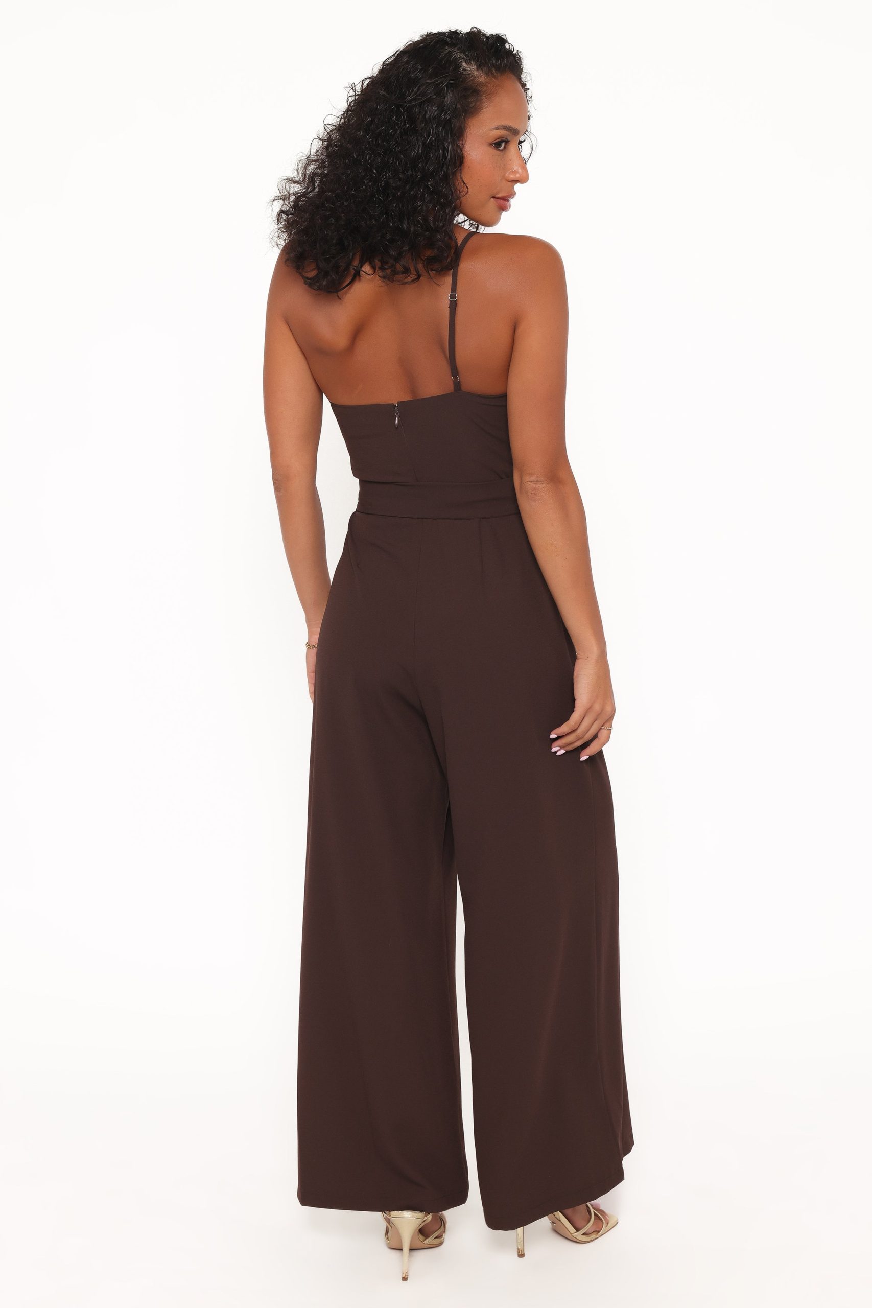Leyton Jumpsuit - Chocolate Brown - Image 4