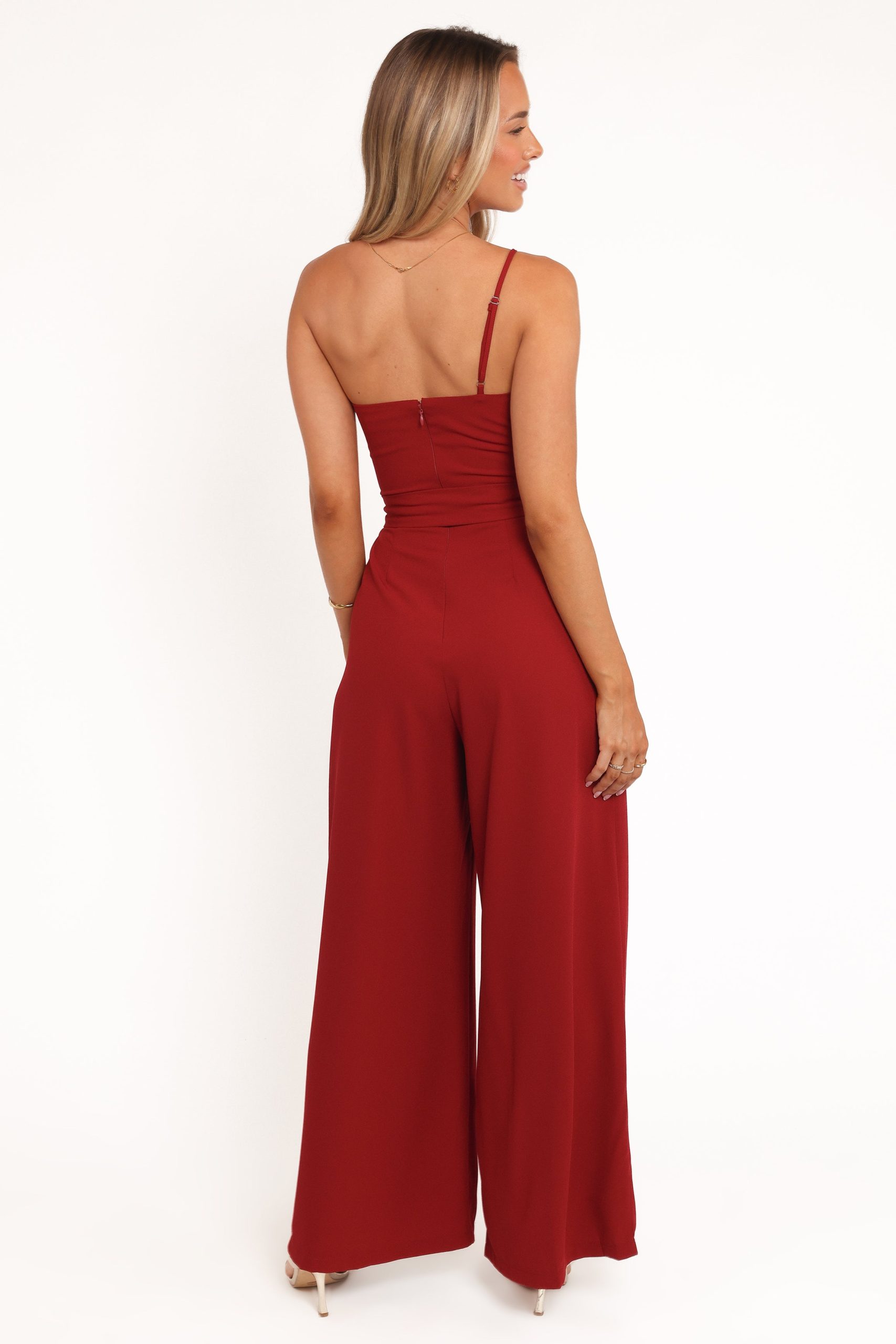Leyton Jumpsuit - Deep Red - Image 5