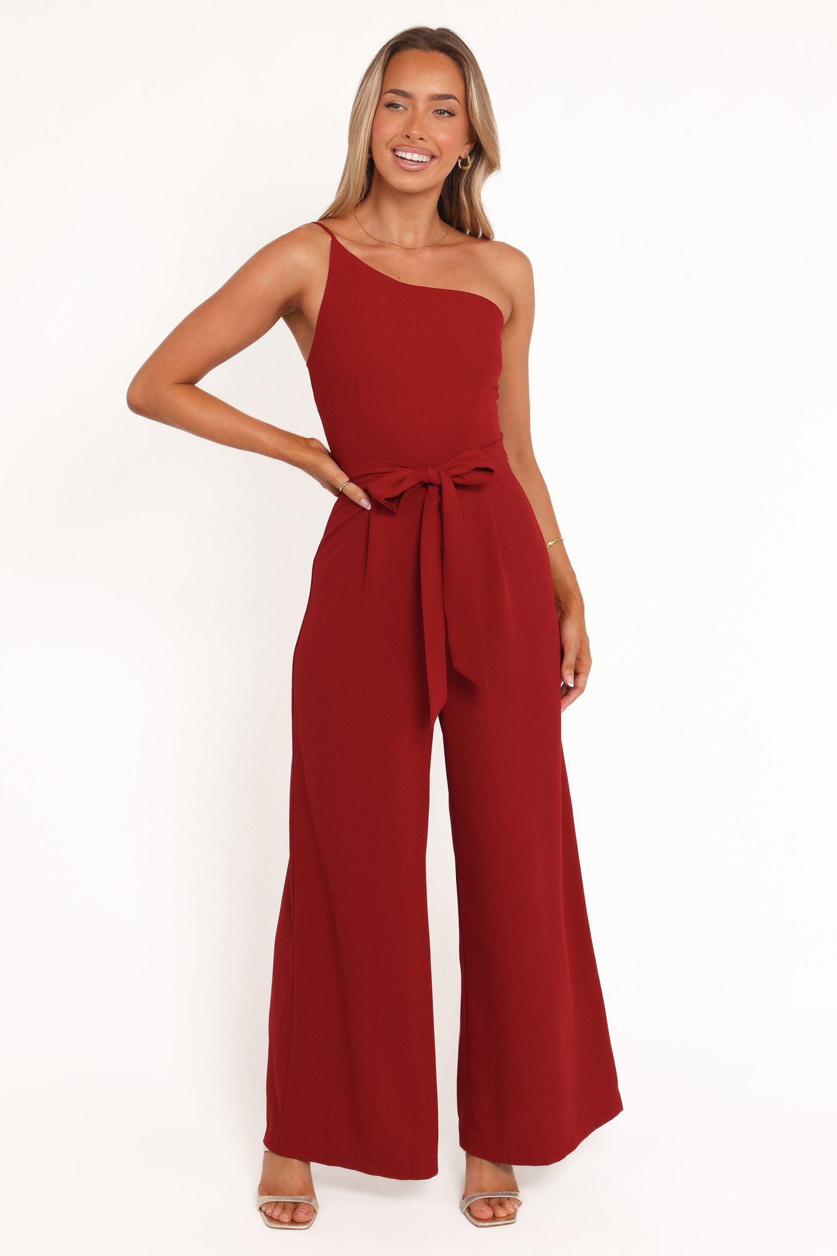 Leyton Jumpsuit - Deep Red - Image 7