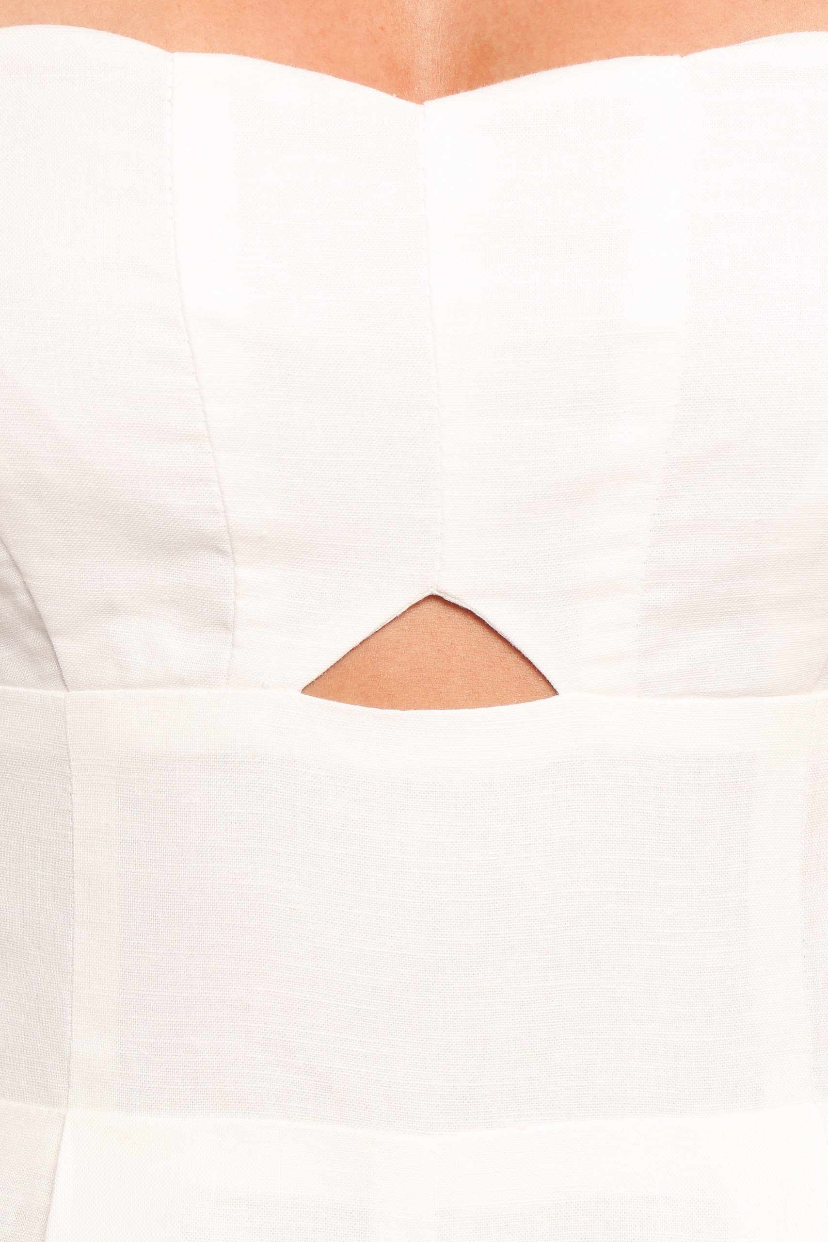 Metra Scalloped Jumpsuit - White - Image 7