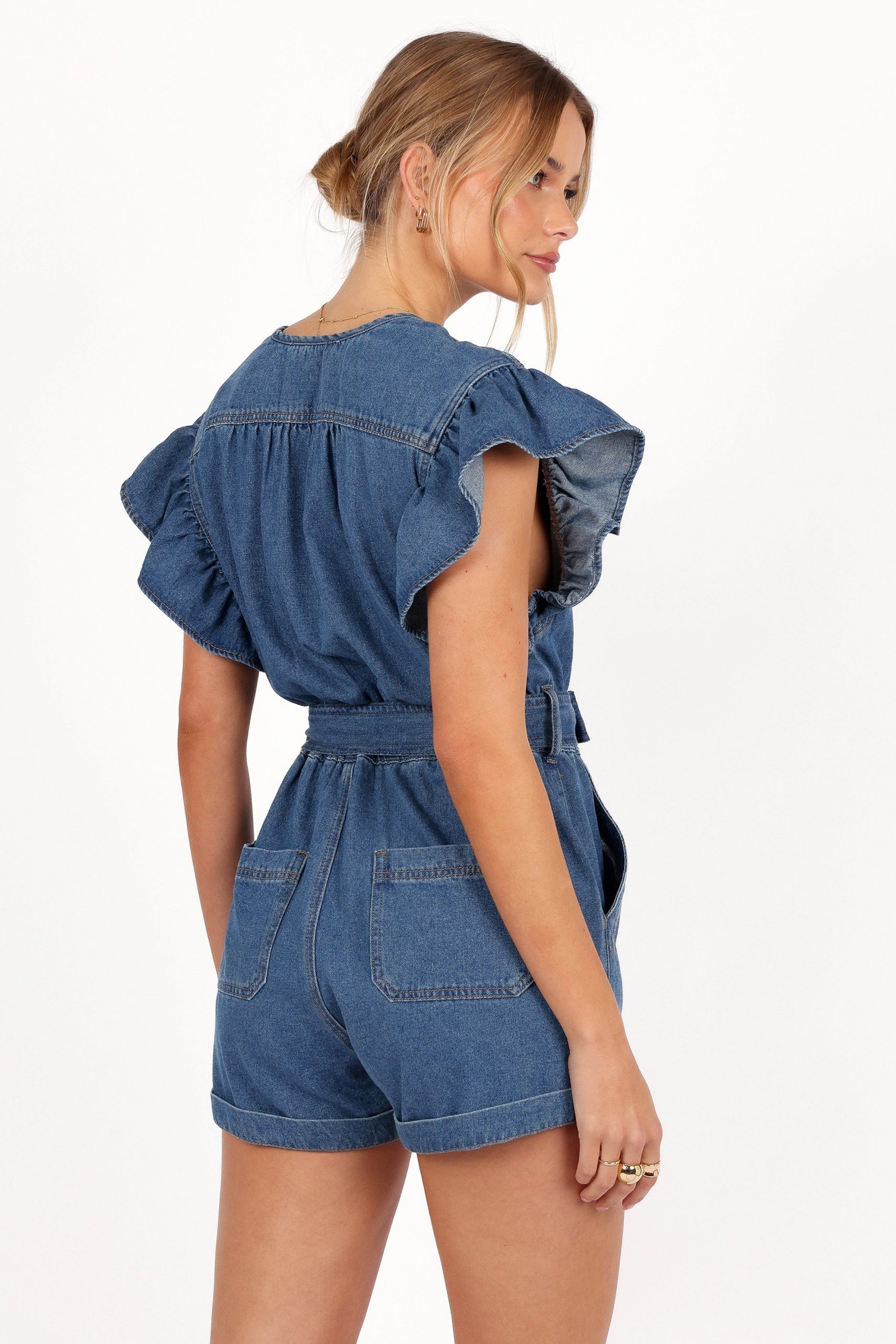 Mia Romper - Medium Denim - Image 4