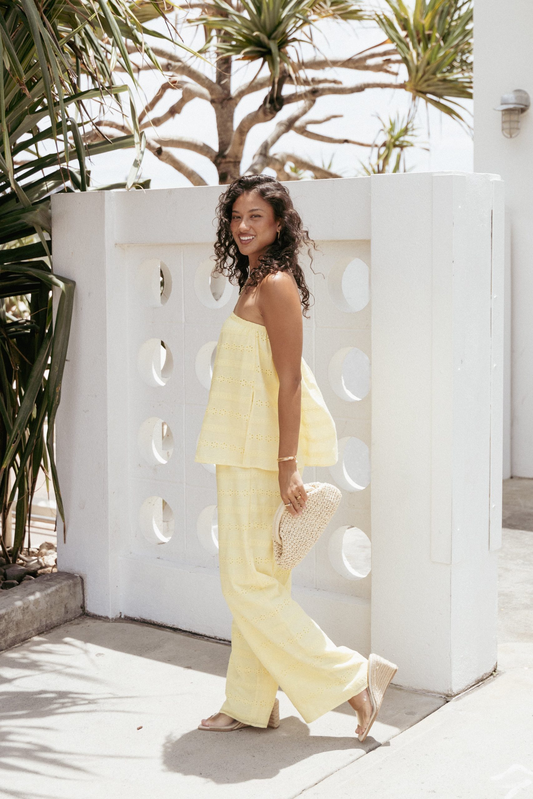 Michele Strapless Jumpsuit - Butter Yellow - Image 2