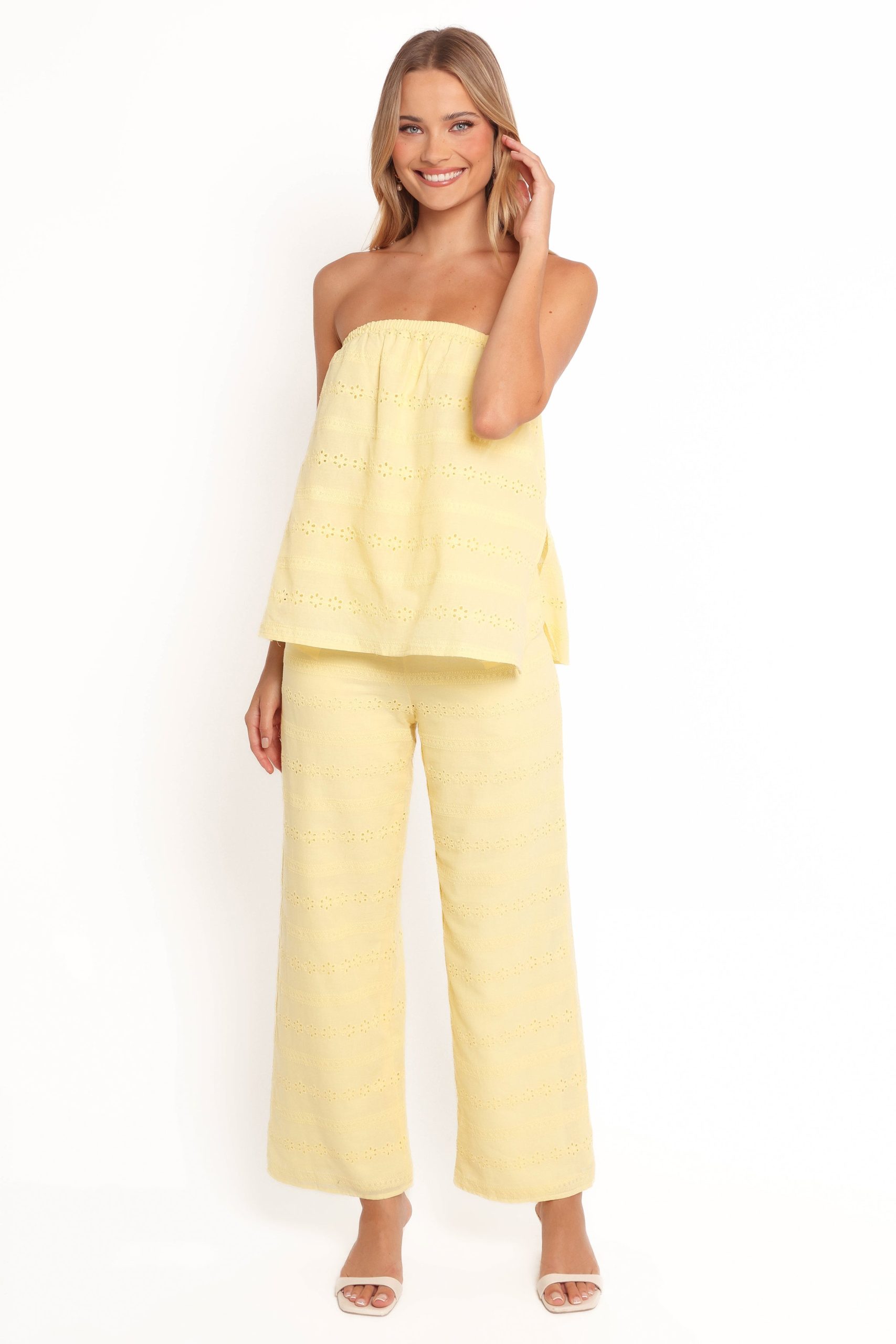 Michele Strapless Jumpsuit - Butter Yellow - Image 3