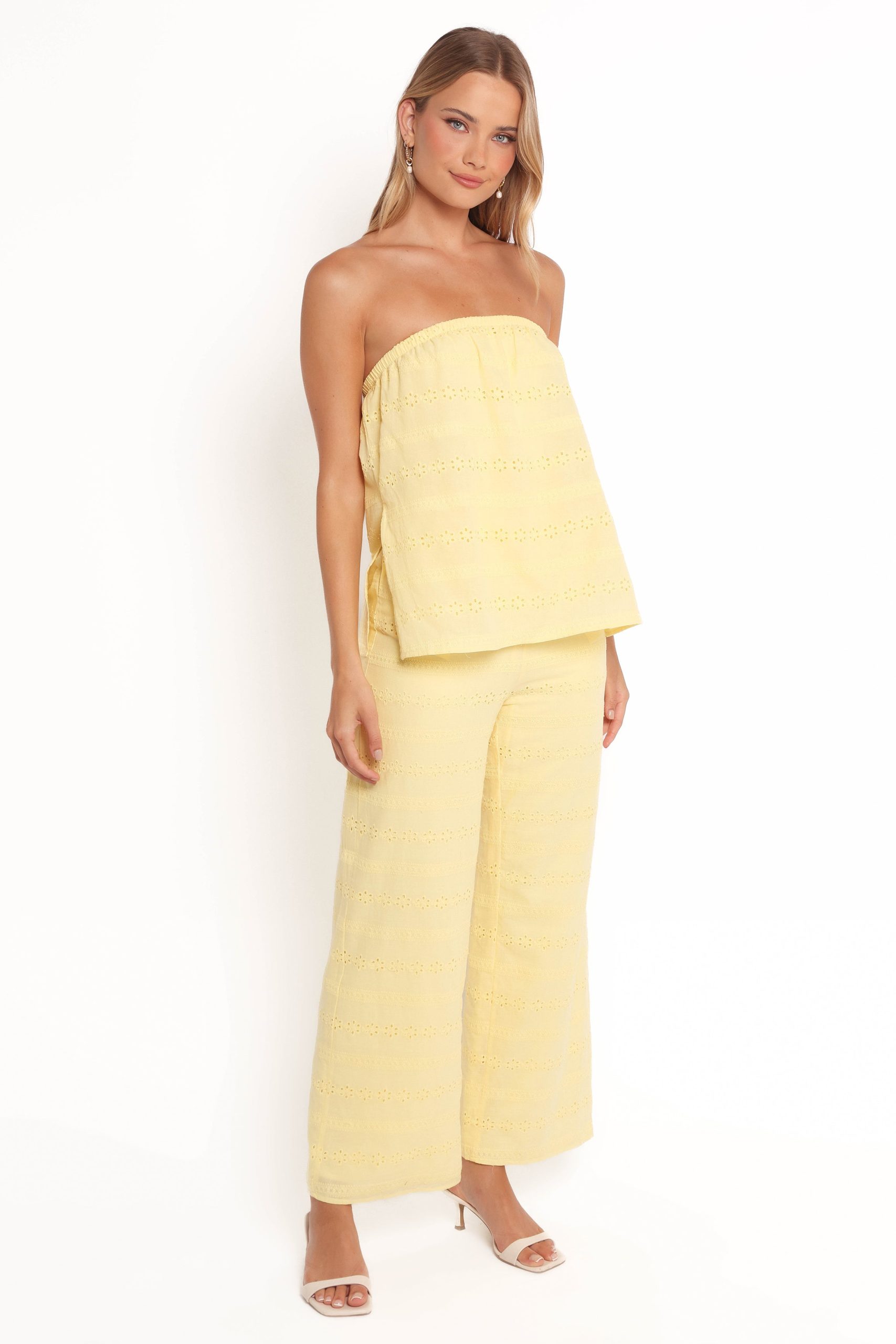 Michele Strapless Jumpsuit - Butter Yellow - Image 7