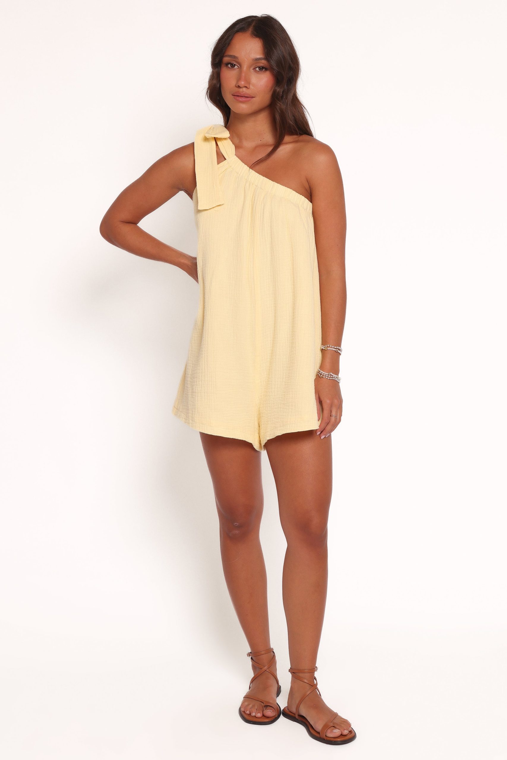 Miffy One Shoulder Romper - Yellow - Image 6
