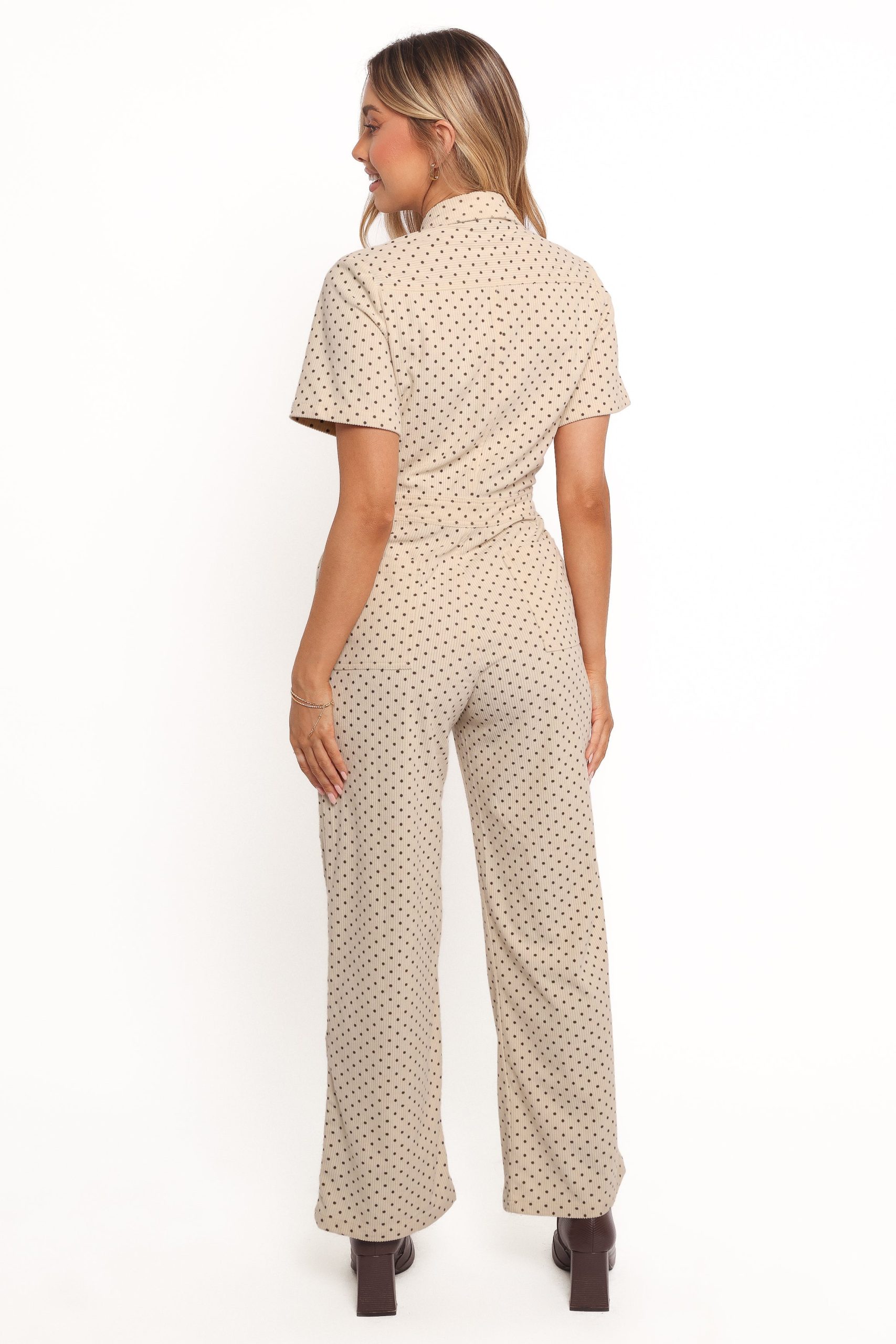 Mikia Jumpsuit - Cream Brown - Image 2