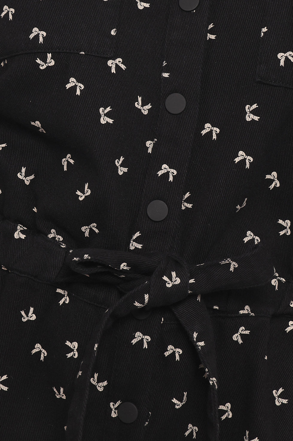 Niqui Long Sleeve Romper - Black Cream - Image 6