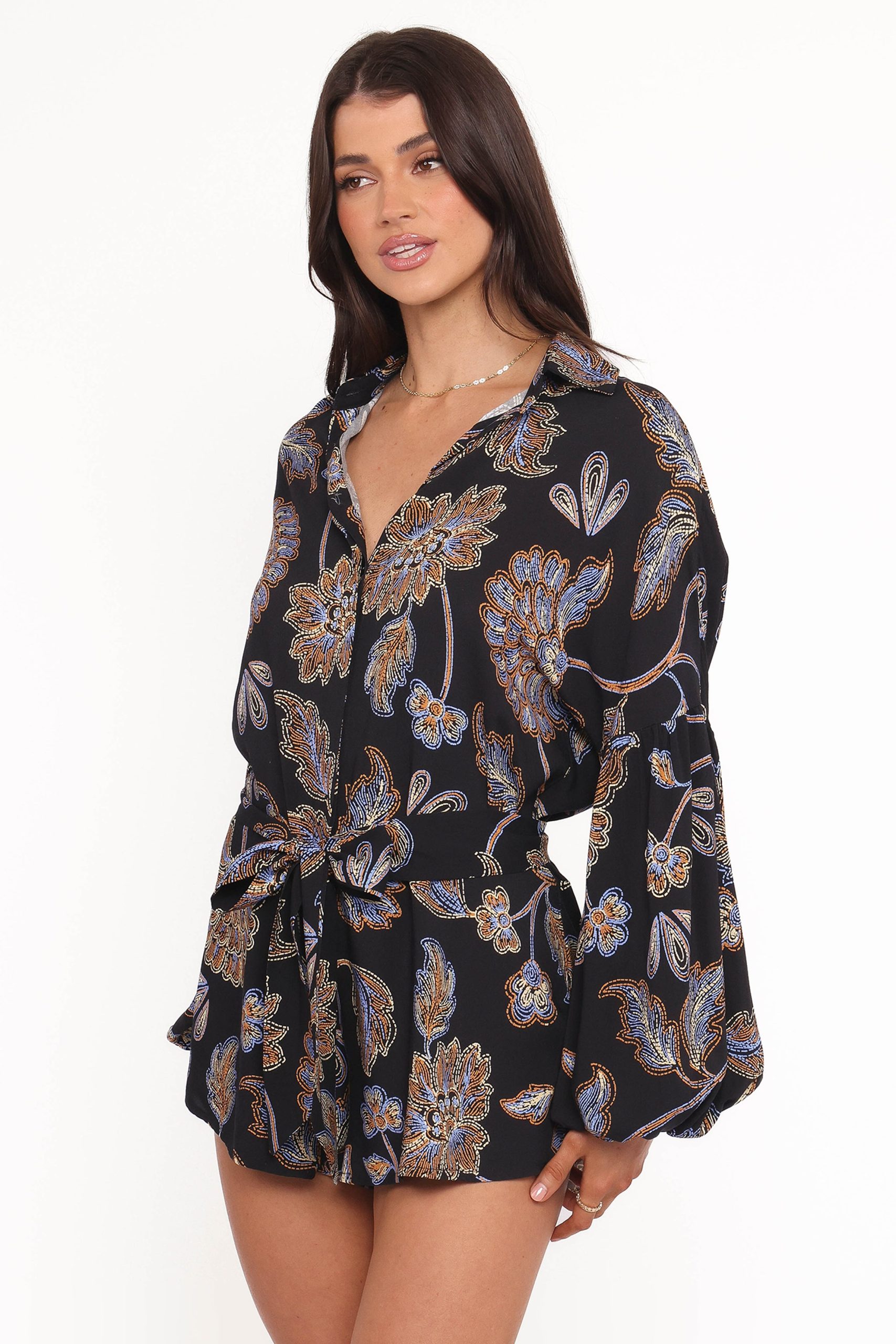 Pali Romper - Black Floral - Image 3