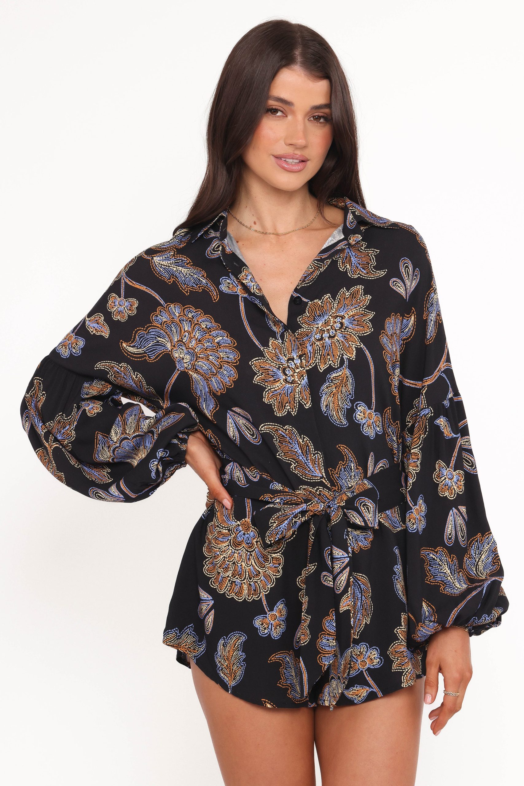 Pali Romper - Black Floral - Image 6