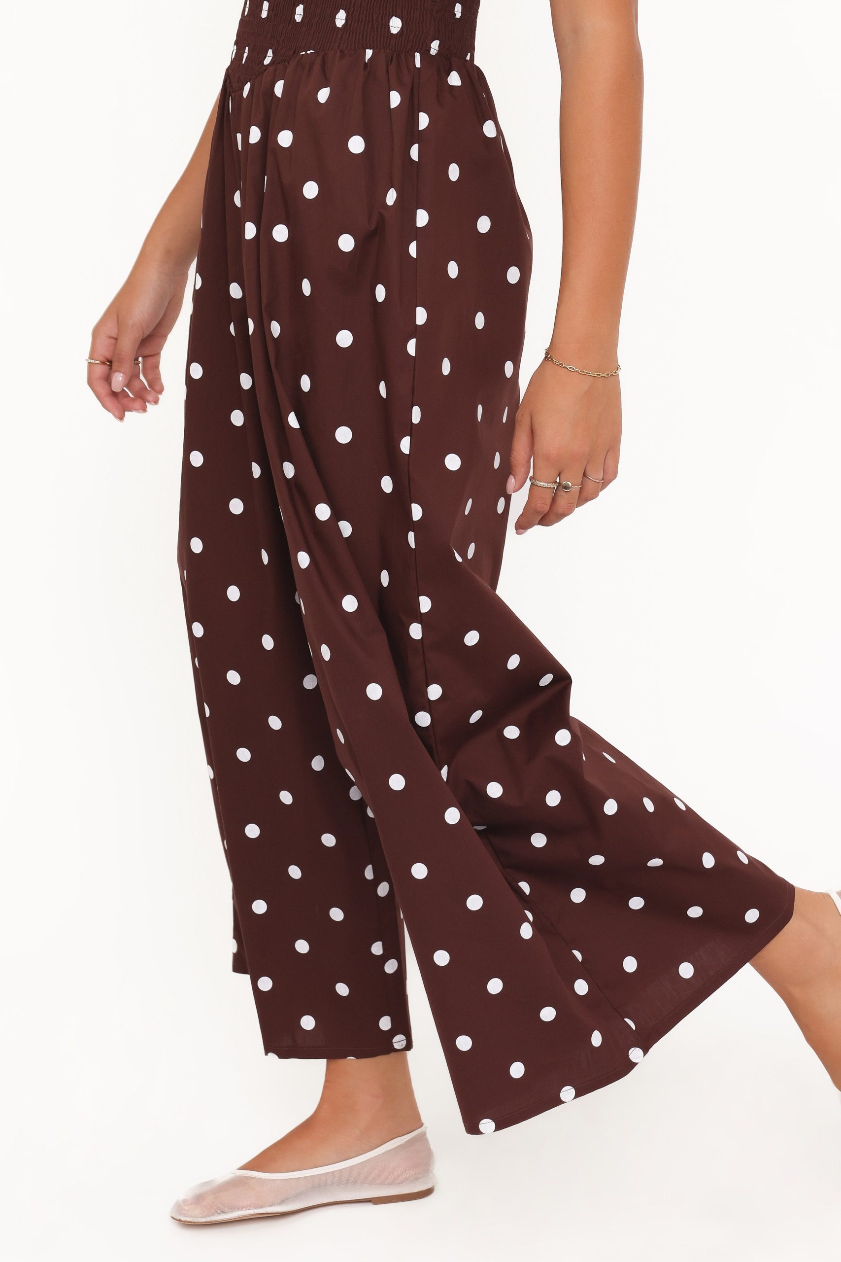 Paloma Jumpsuit - Chocolate Polka Dot - Image 6