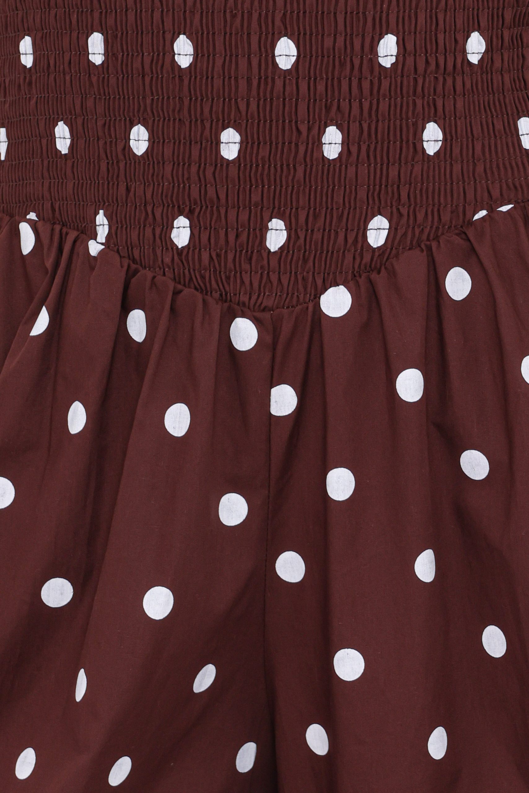 Paloma Jumpsuit - Chocolate Polka Dot - Image 7