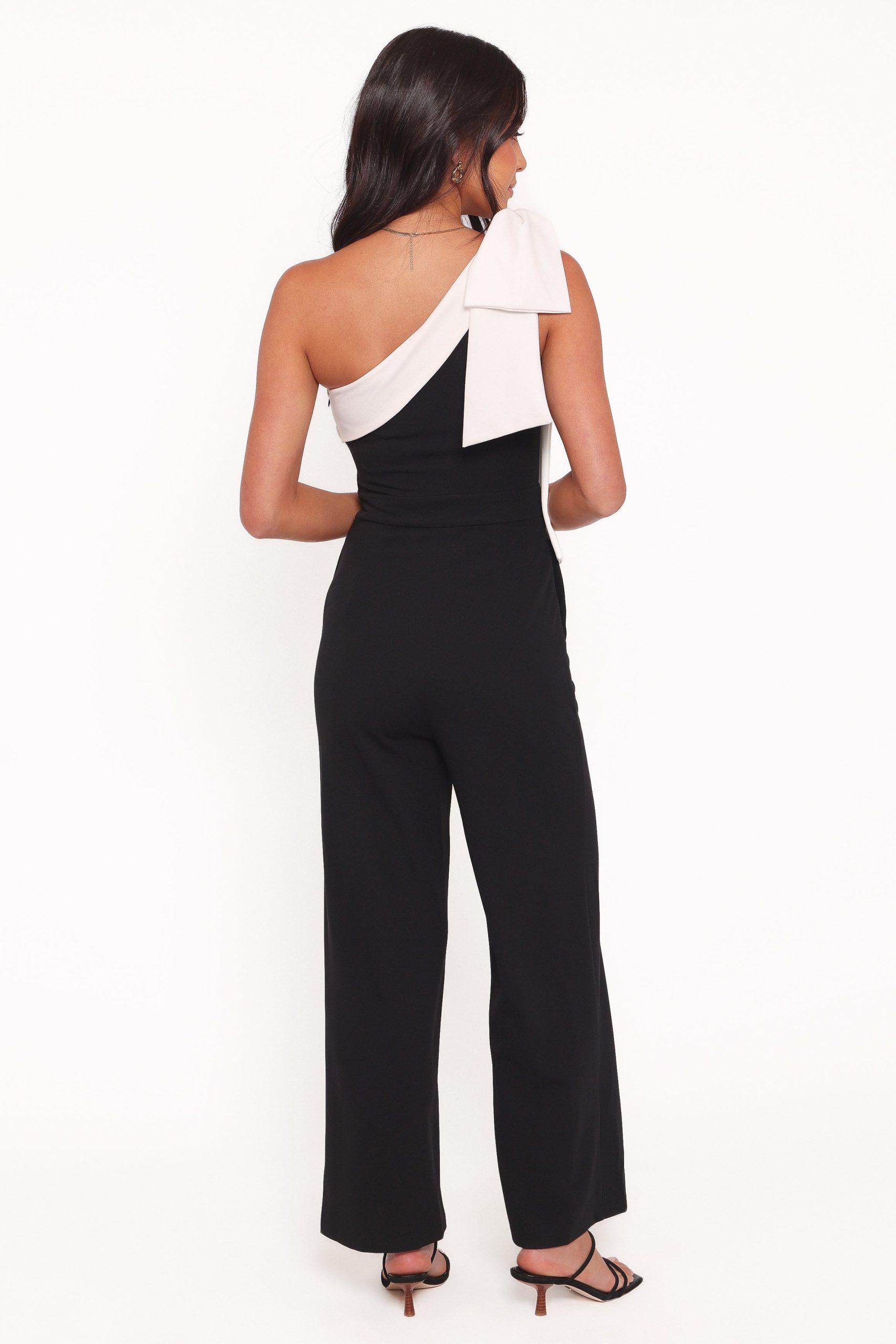 Pearla One Shoulder Jumpsuit - Black - Image 4