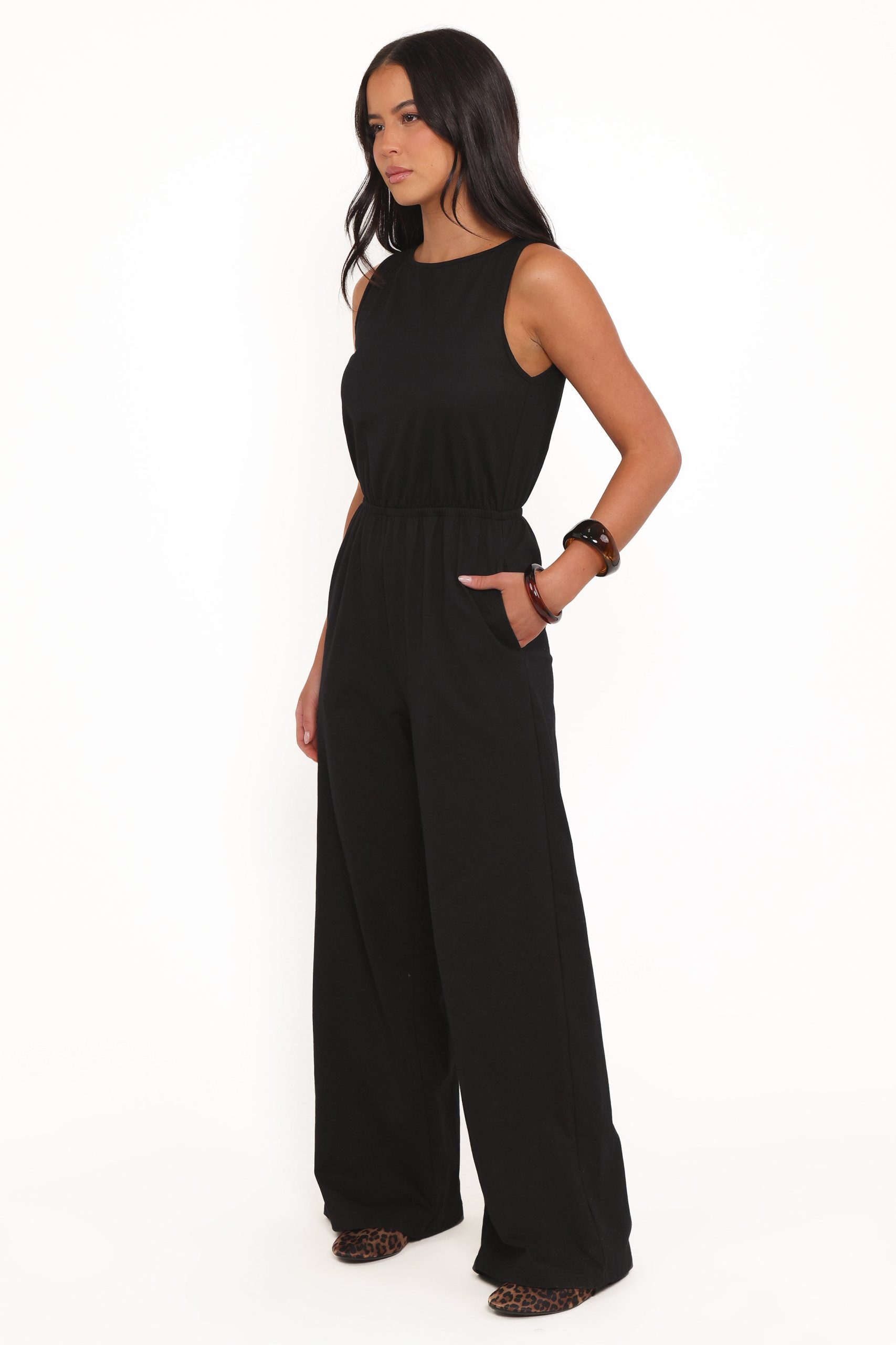 Sansa Stretch Jumpsuit - Black - Image 3