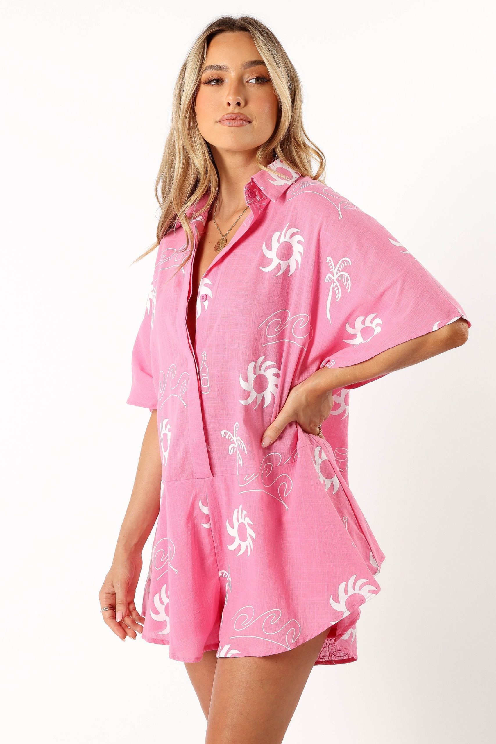 Sebastian Romper - Pink White - Image 3