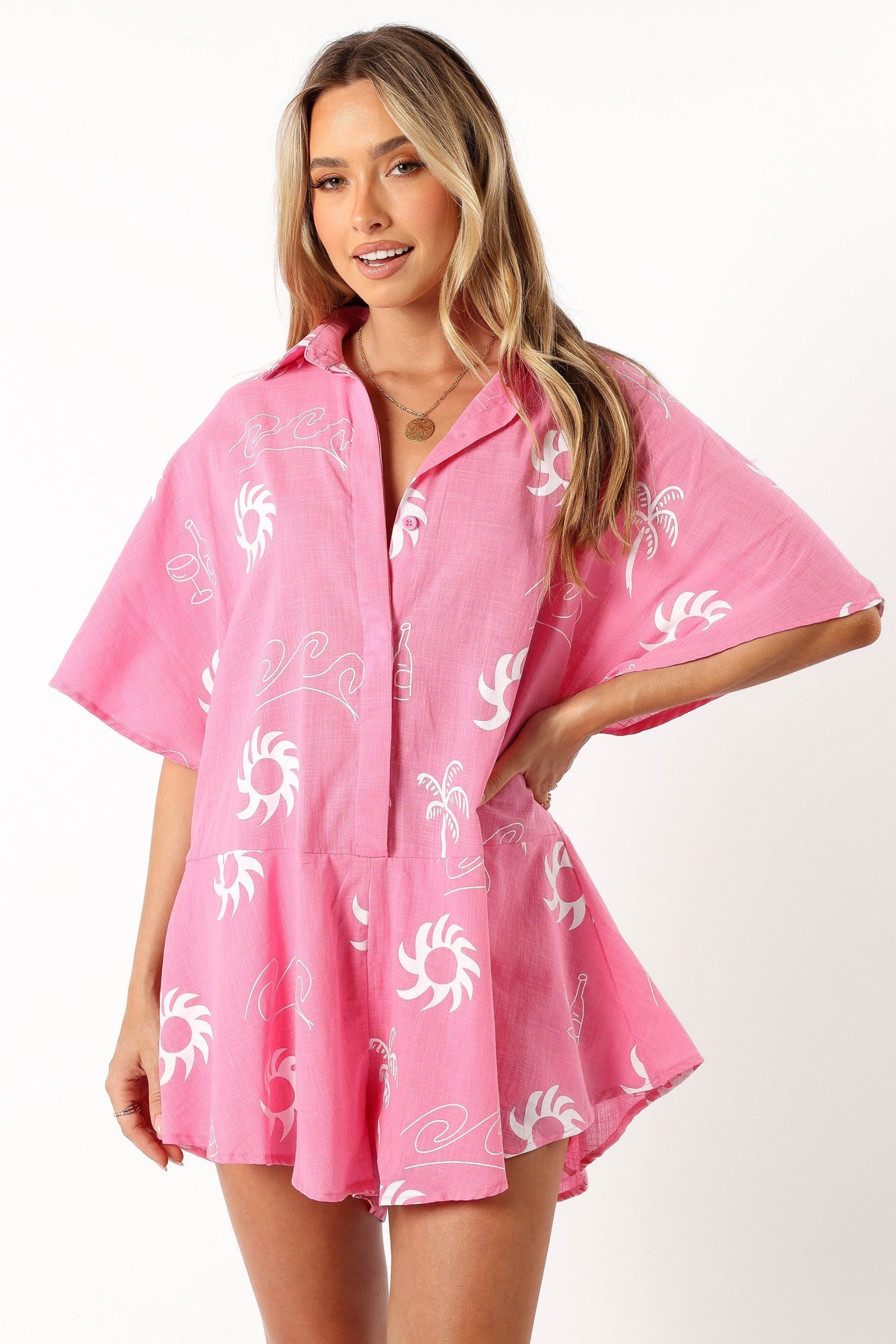 Sebastian Romper - Pink White - Image 2