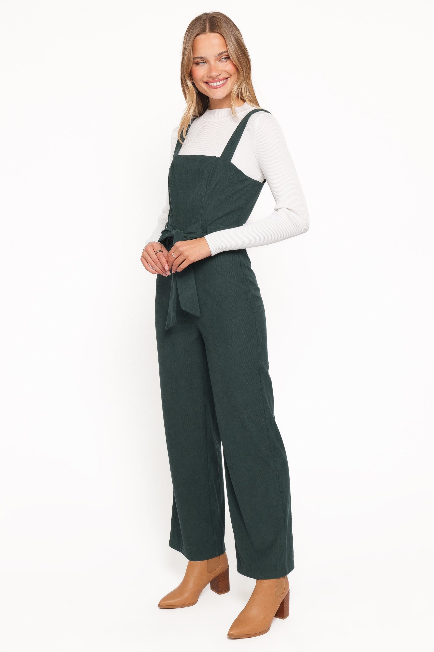 Selene Corduroy Jumpsuit - Green - Image 3
