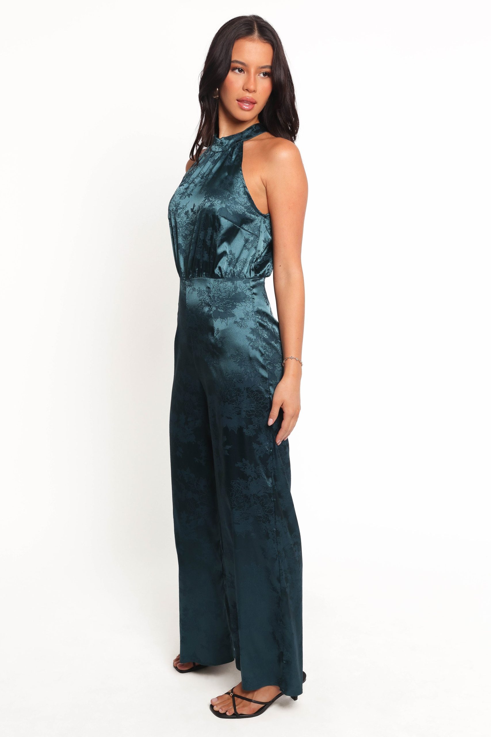 Shellbie High Neck Jumpsuit - Teal - Image 4