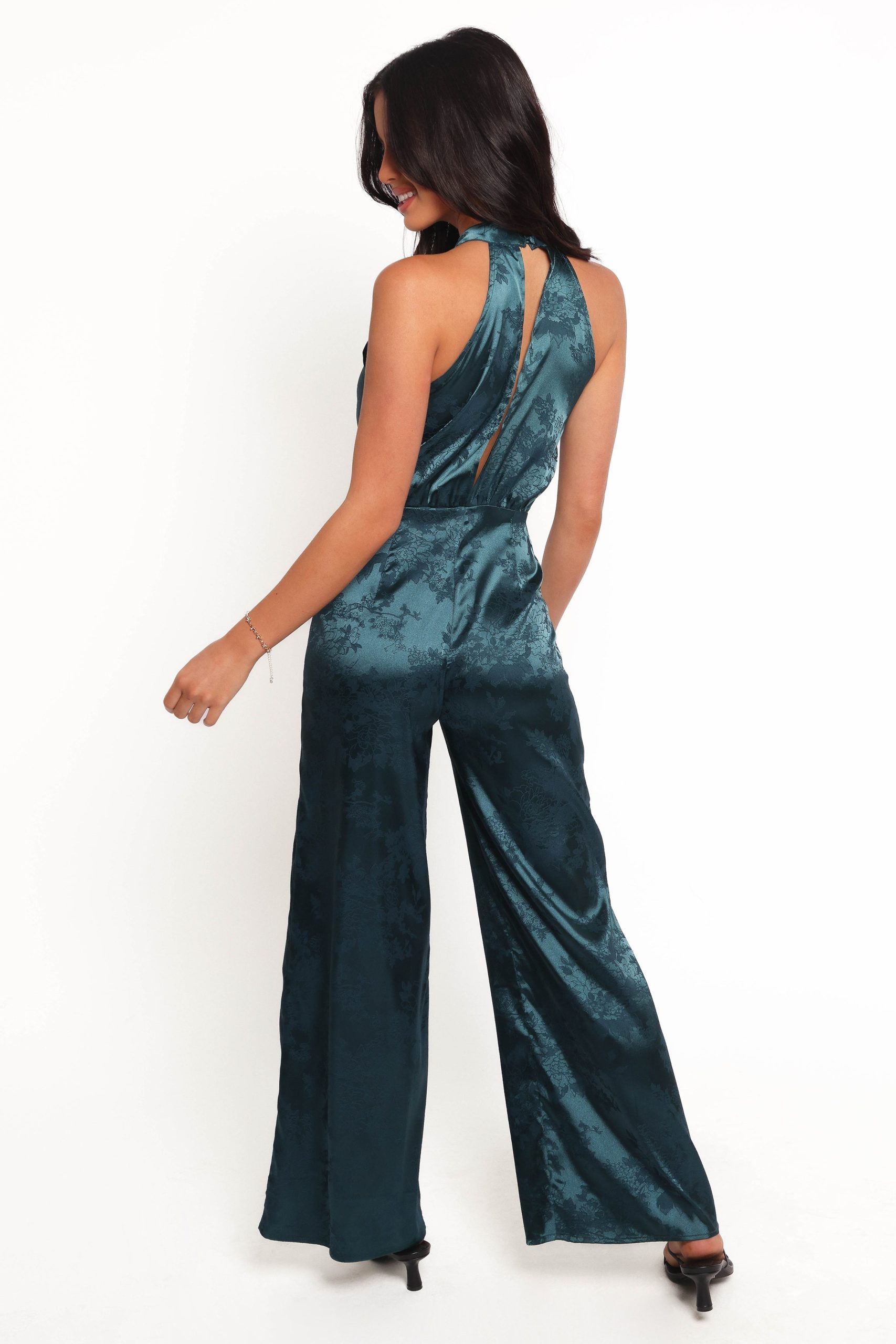 Shellbie High Neck Jumpsuit - Teal - Image 5
